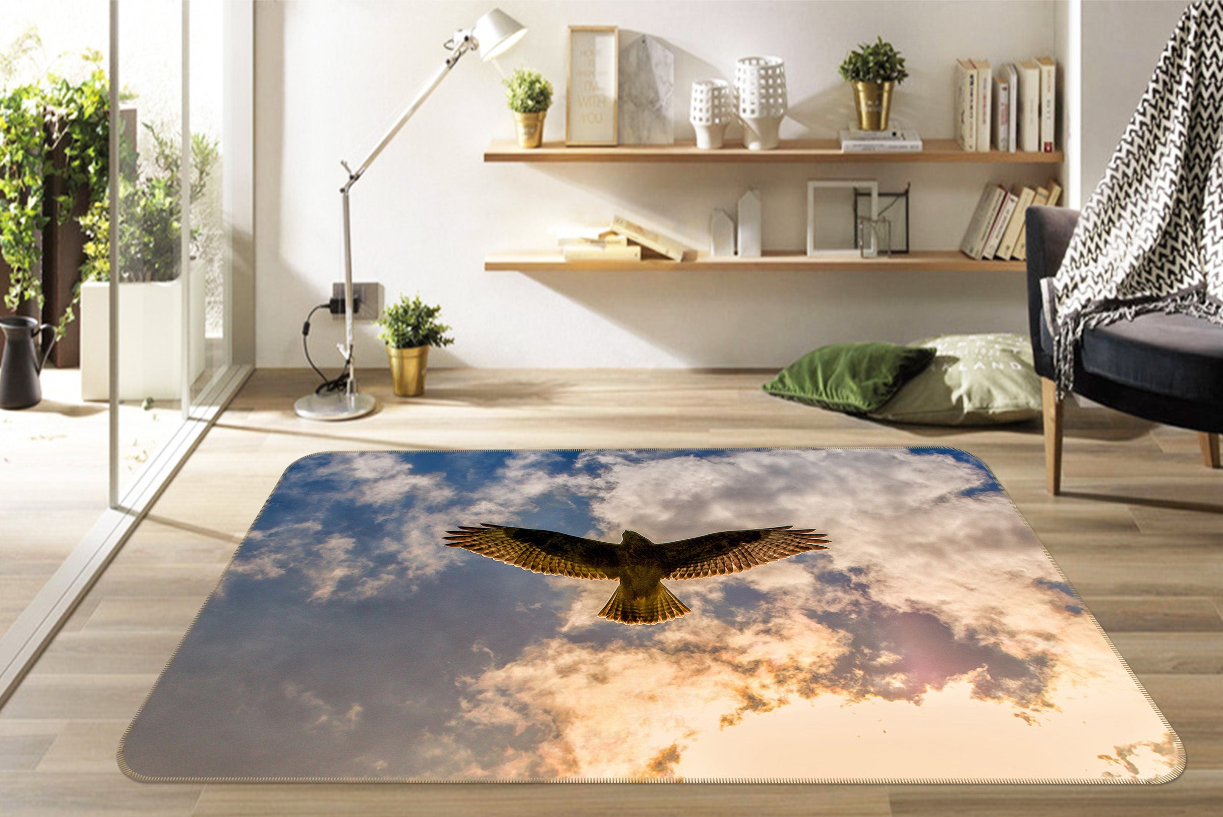 3D Sky Eagle 82083 Animal Non Slip Rug Mat