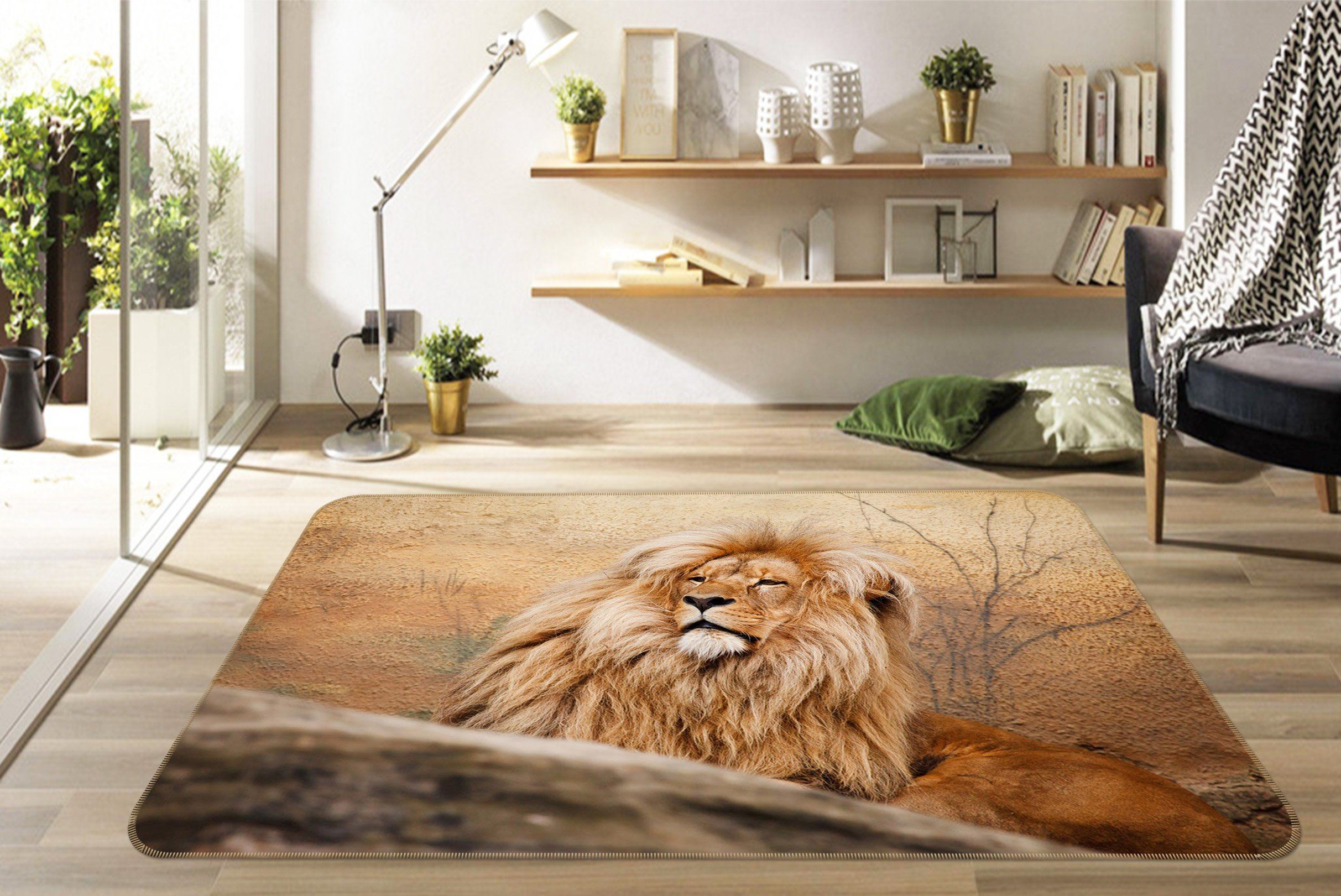 3D South American Lion 551 Animal Non Slip Rug Mat Mat AJ Creativity Home 