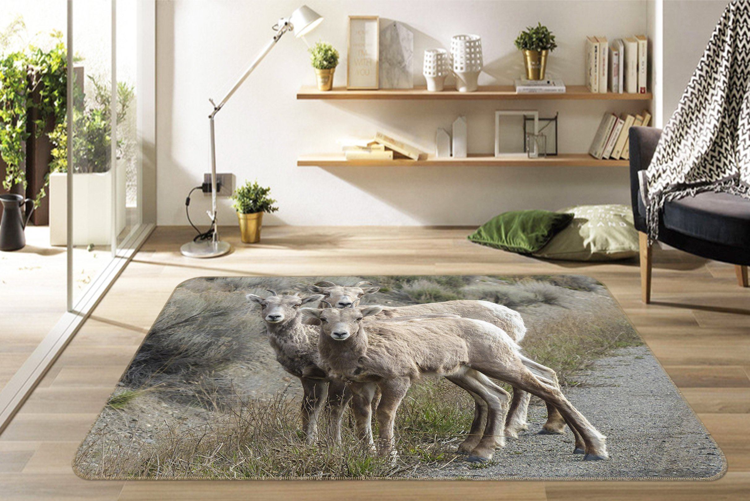 3D Bighorn Sheep 561 Animal Non Slip Rug Mat Mat AJ Creativity Home 