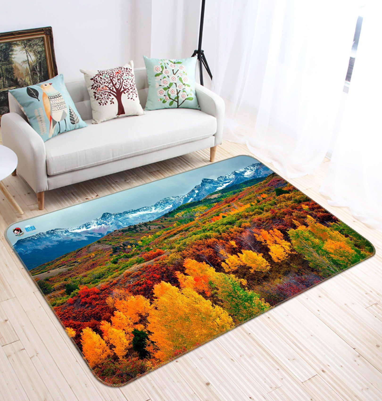 3D Maple Forest 485 Non Slip Rug Mat Mat AJ Creativity Home 