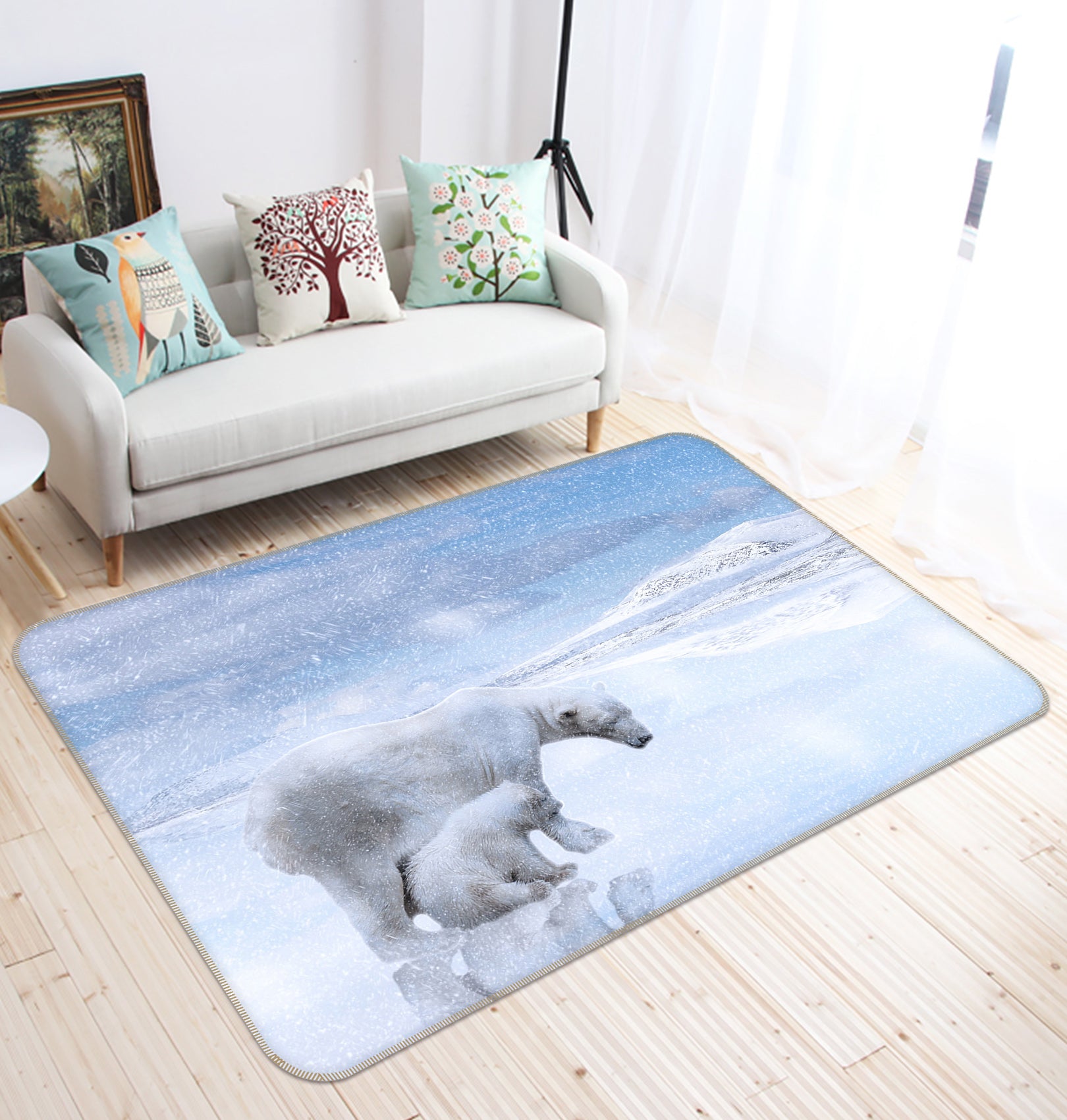 3D Polar Bear 82144 Animal Non Slip Rug Mat