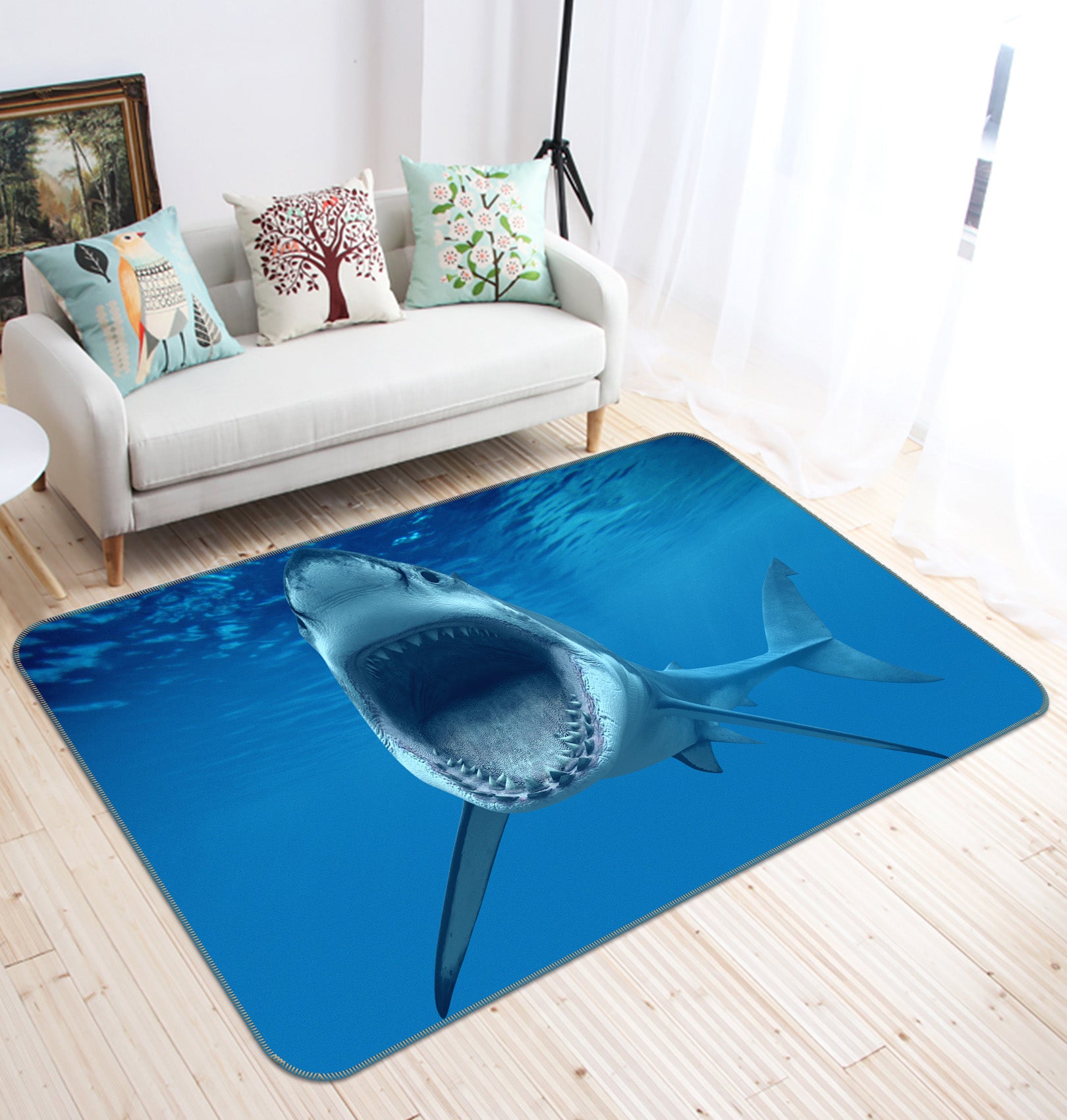 3D Sea Shark 68167 Animal Non Slip Rug Mat