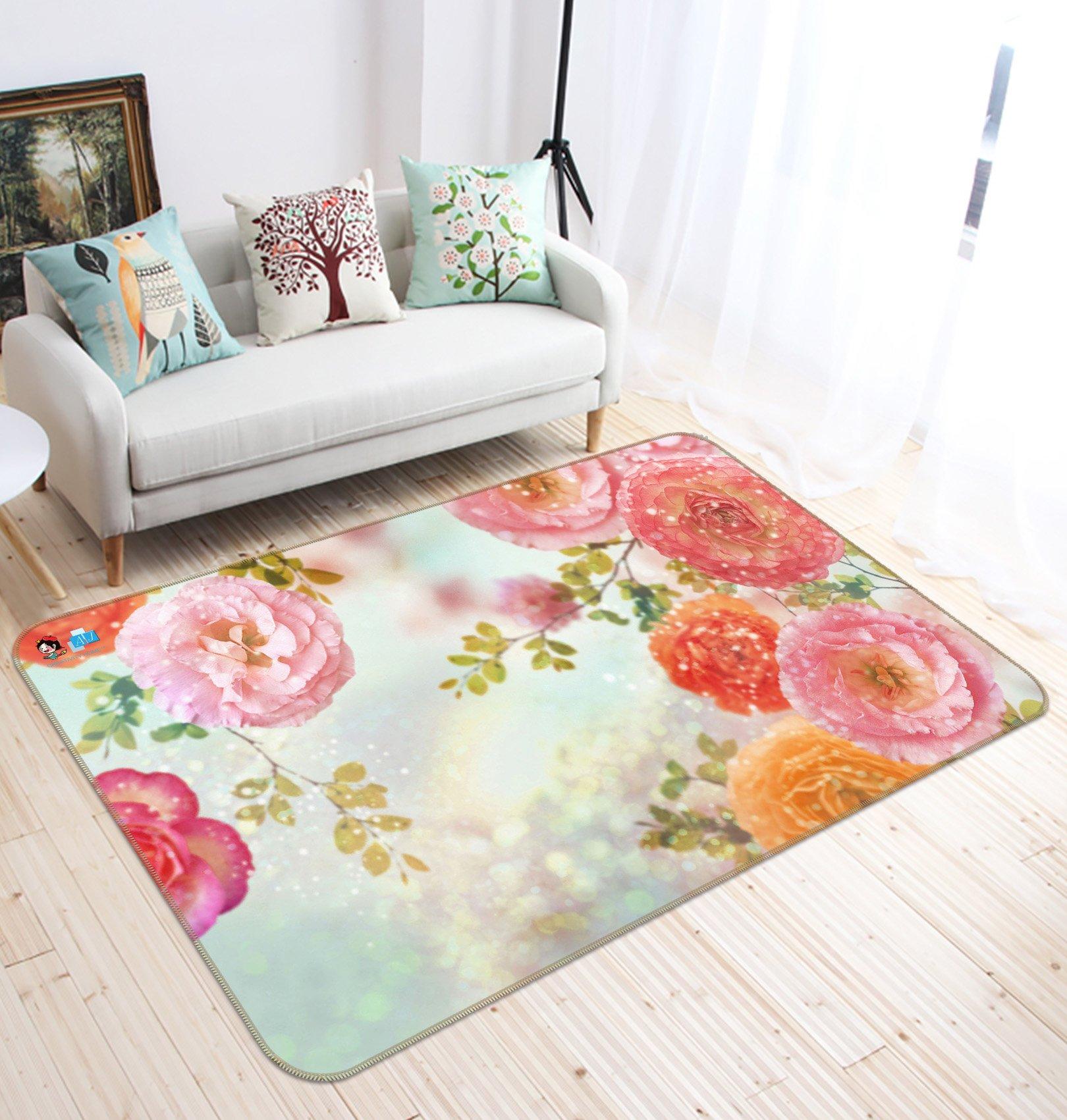 3D Bright Flowers 531 Non Slip Rug Mat Mat AJ Creativity Home 