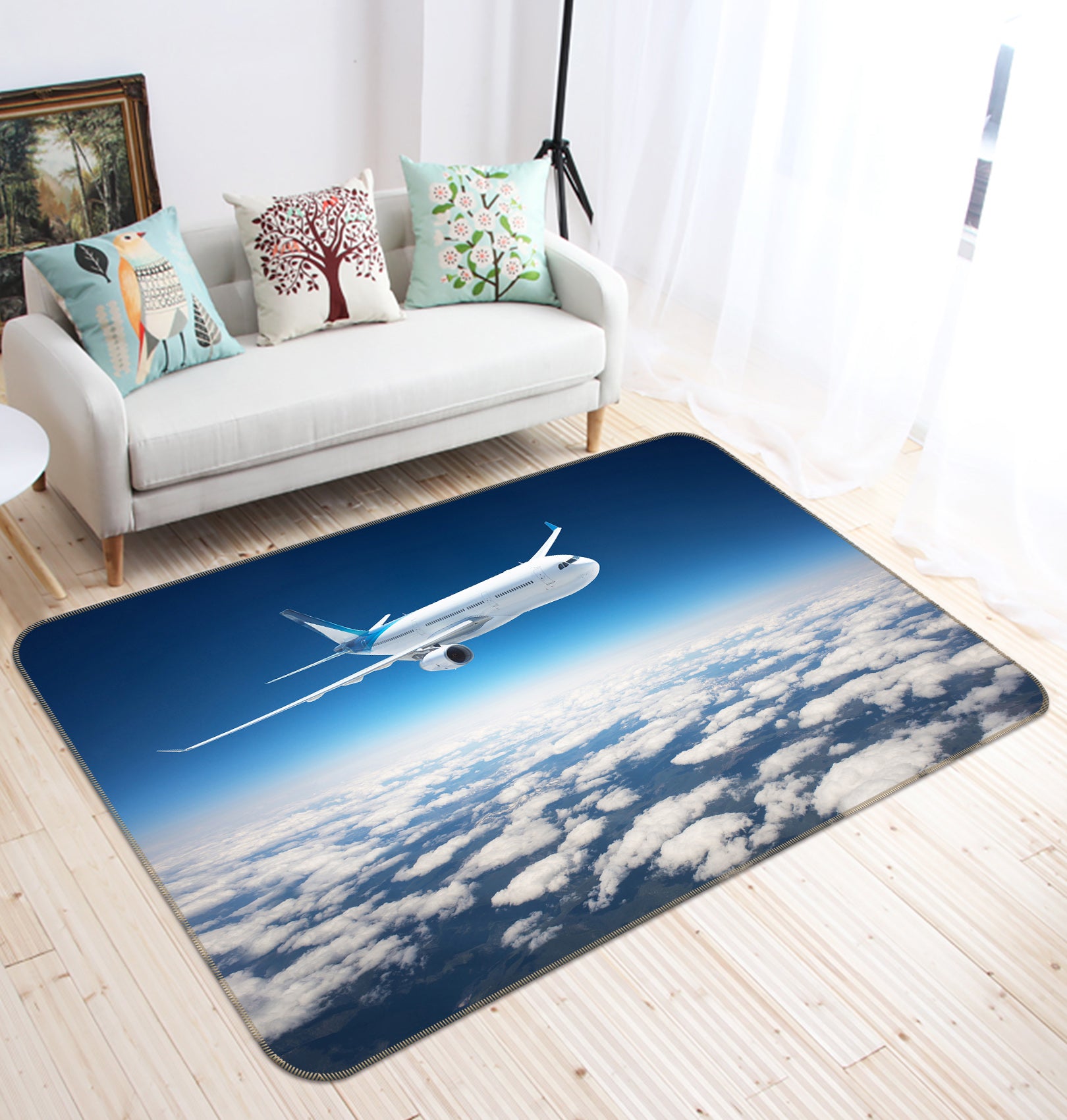 3D Sky Aircraft 68095 Vehicle Non Slip Rug Mat