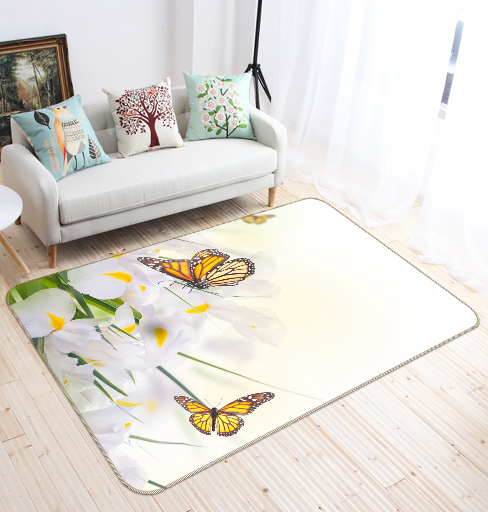 3D Butterfly 68188 Animal Non Slip Rug Mat