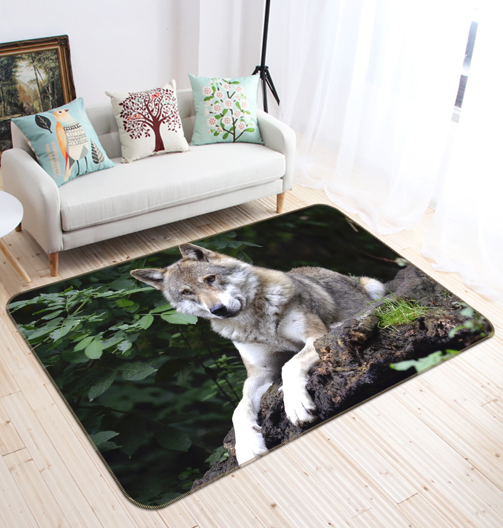 3D Wolf 69032 Animal Non Slip Rug Mat