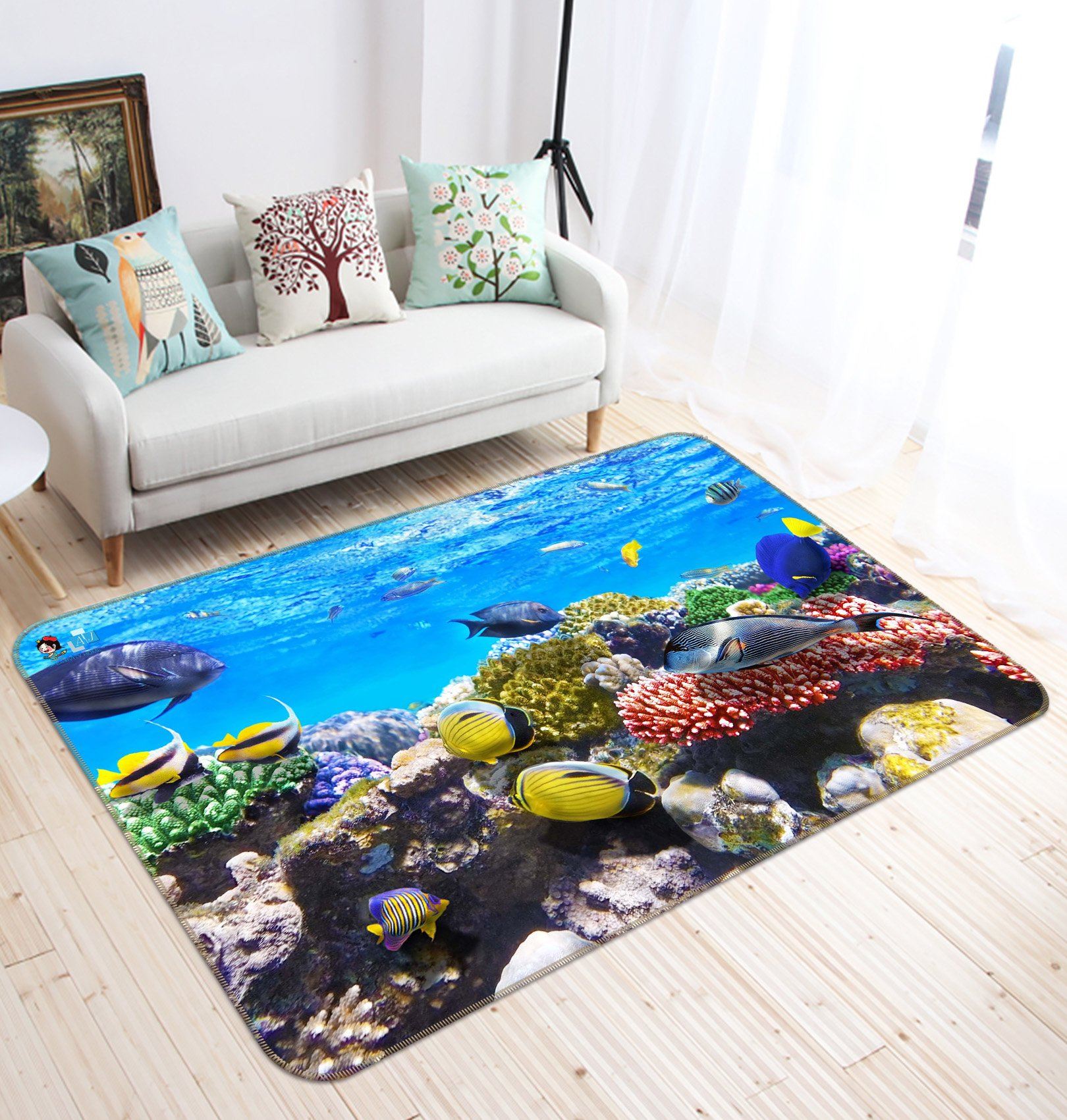 3D Submarine Fish 479 Non Slip Rug Mat Mat AJ Creativity Home 