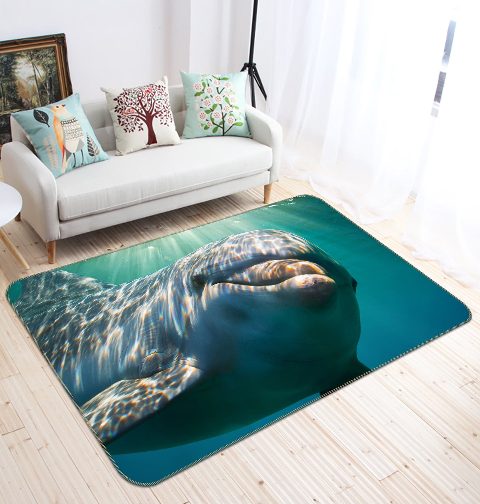 3D Dolphin 68154 Animal Non Slip Rug Mat