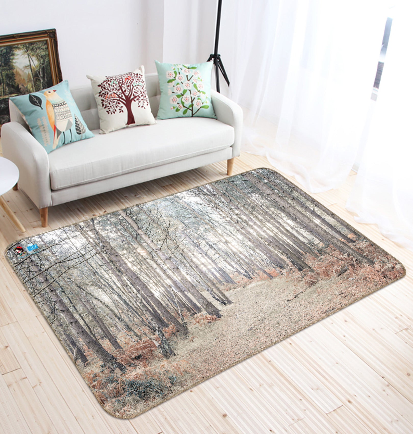 3D Tree Trunk 6793 Assaf Frank Rug Non Slip Rug Mat