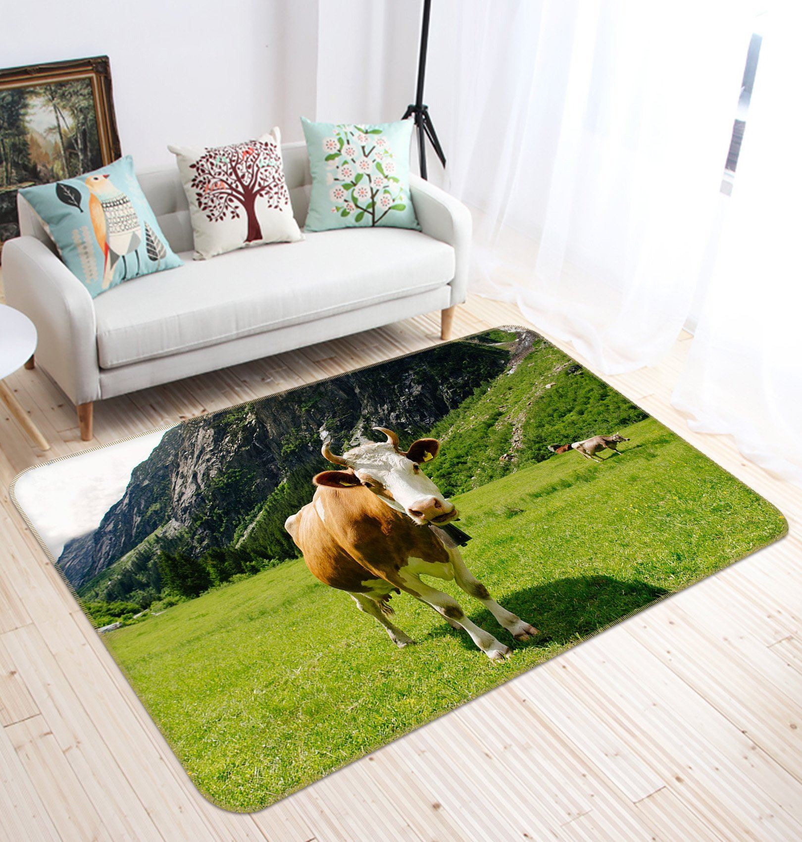 3D Prairie Cattle 208 Animal Non Slip Rug Mat Mat AJ Creativity Home 