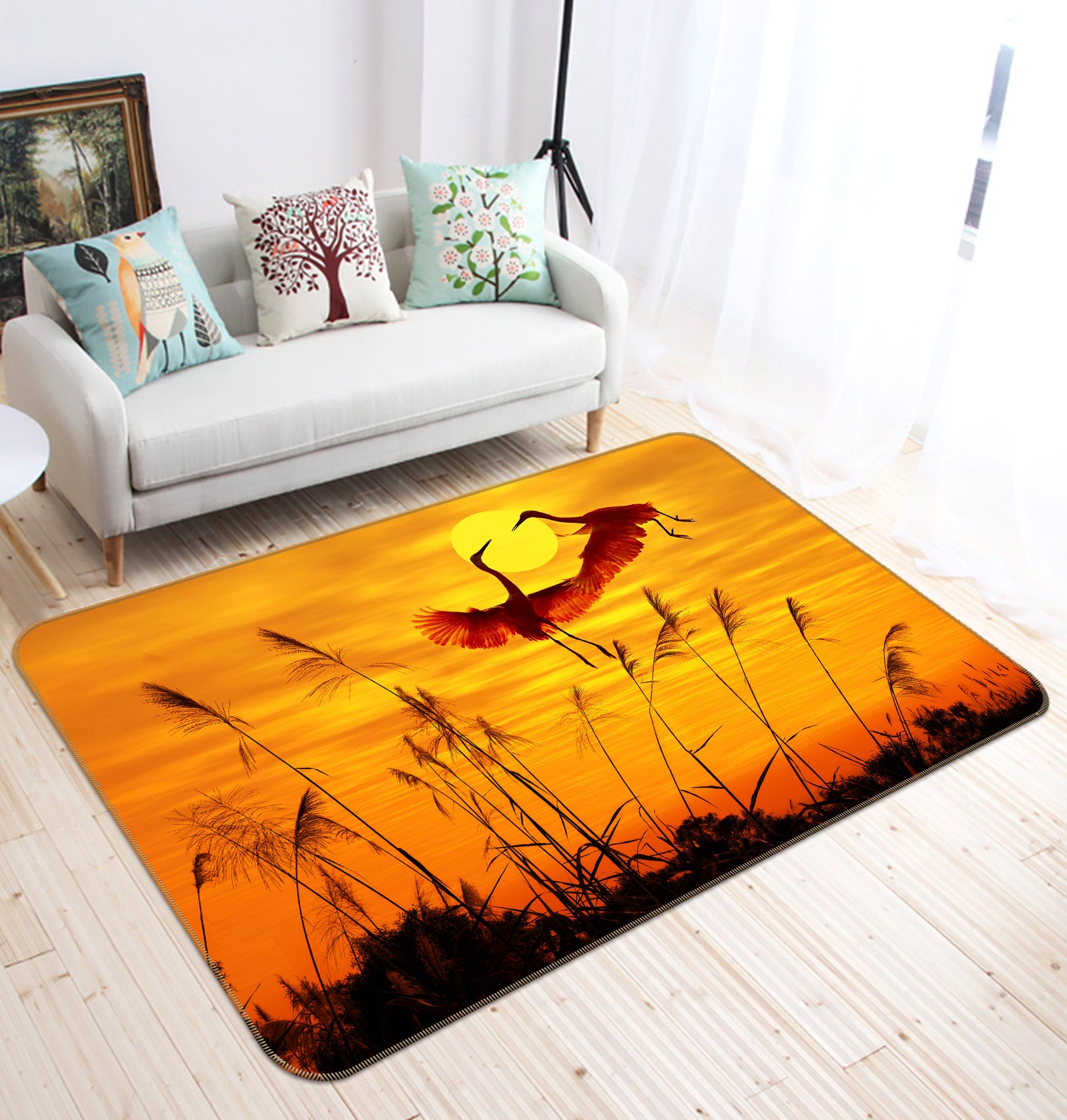 3D Reed Crane 68186 Animal Non Slip Rug Mat