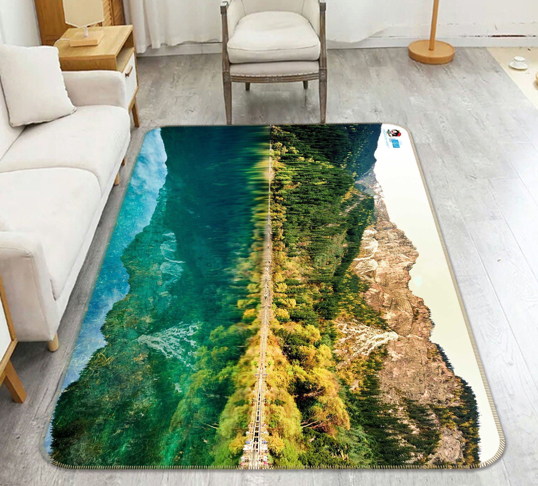 3D Lake Water 516 Non Slip Rug Mat Mat AJ Creativity Home 