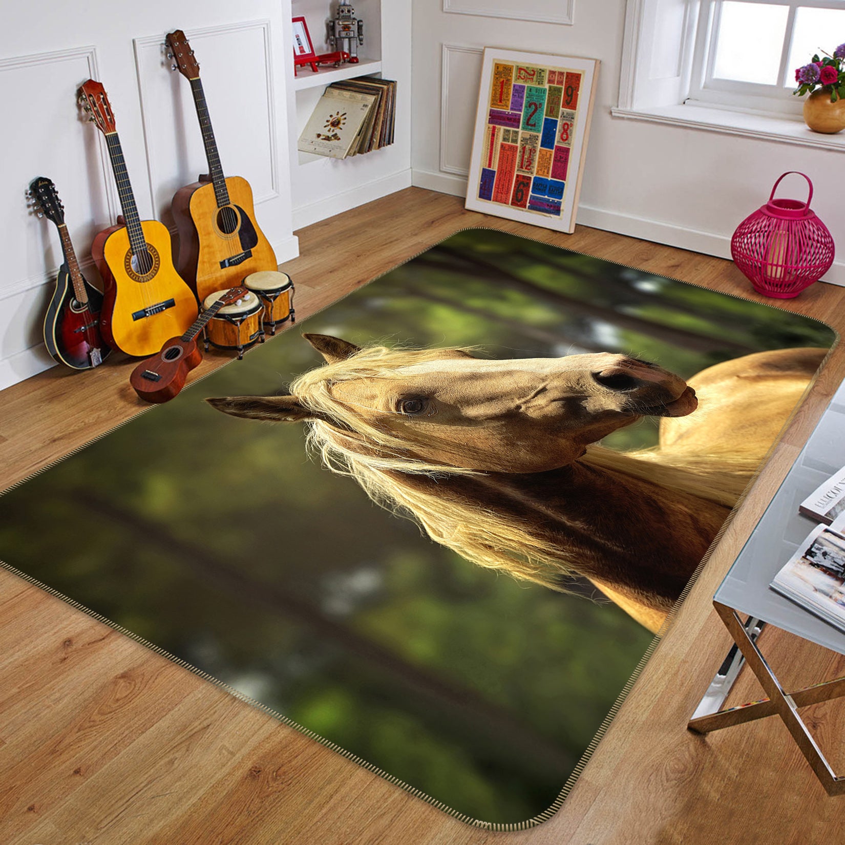 3D Horse 82116 Animal Non Slip Rug Mat