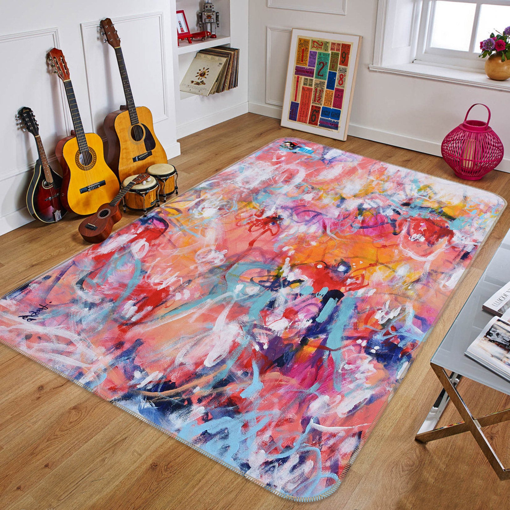 3D Colorful Art Painting 123207 Misako Chida Rug Non Slip Rug Mat