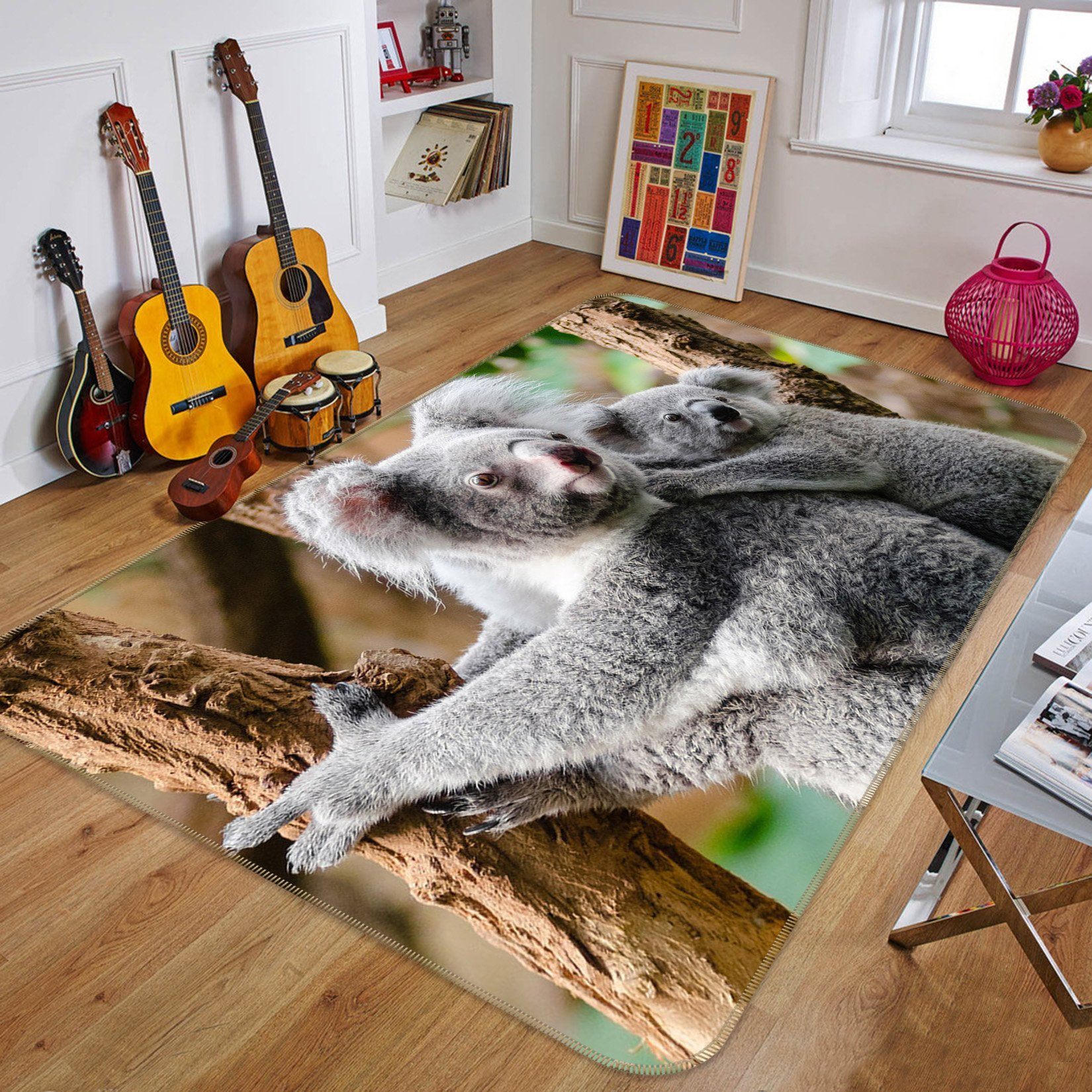 3D Koala 558 Animal Non Slip Rug Mat Mat AJ Creativity Home 