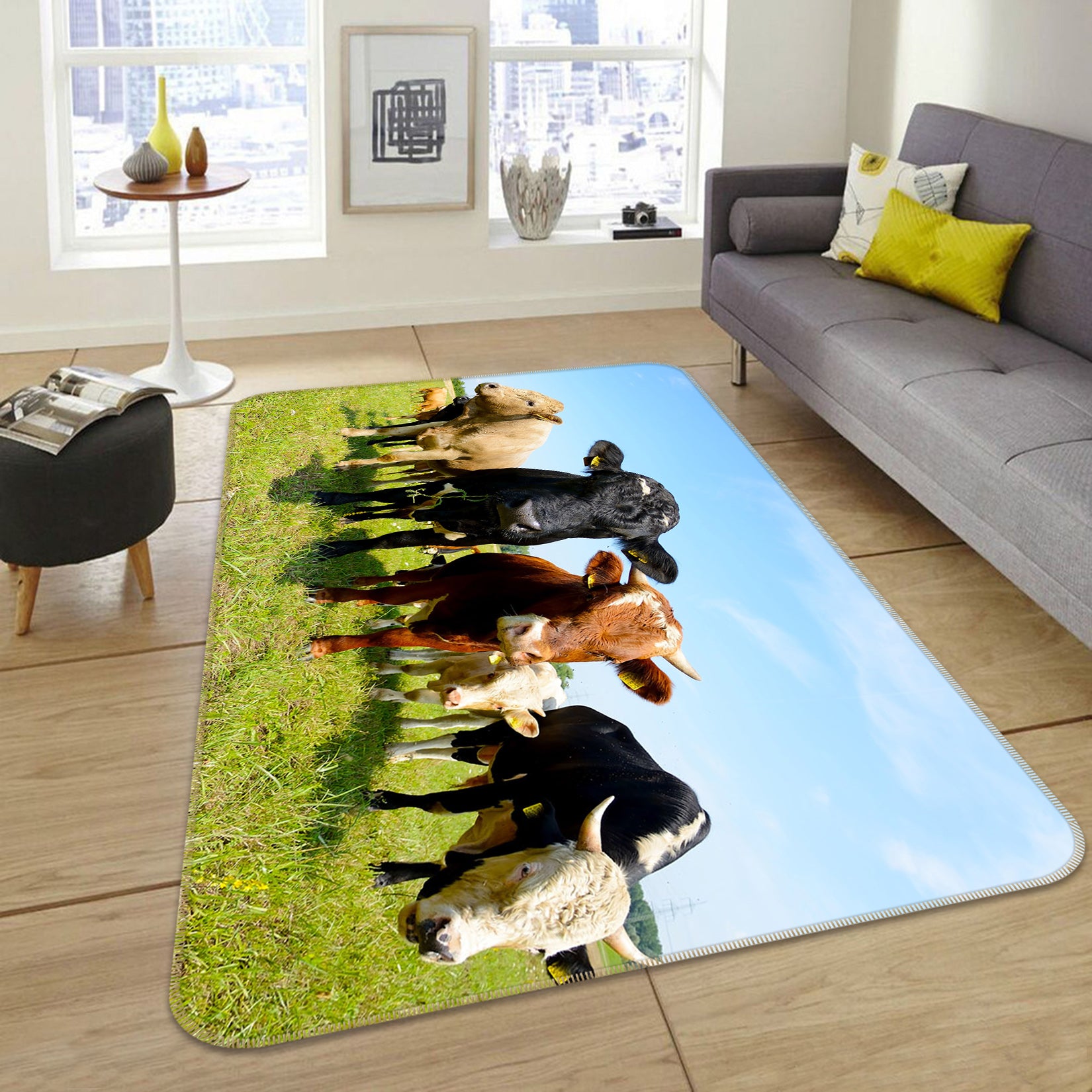 3D Cattle Herd  82090 Animal Non Slip Rug Mat