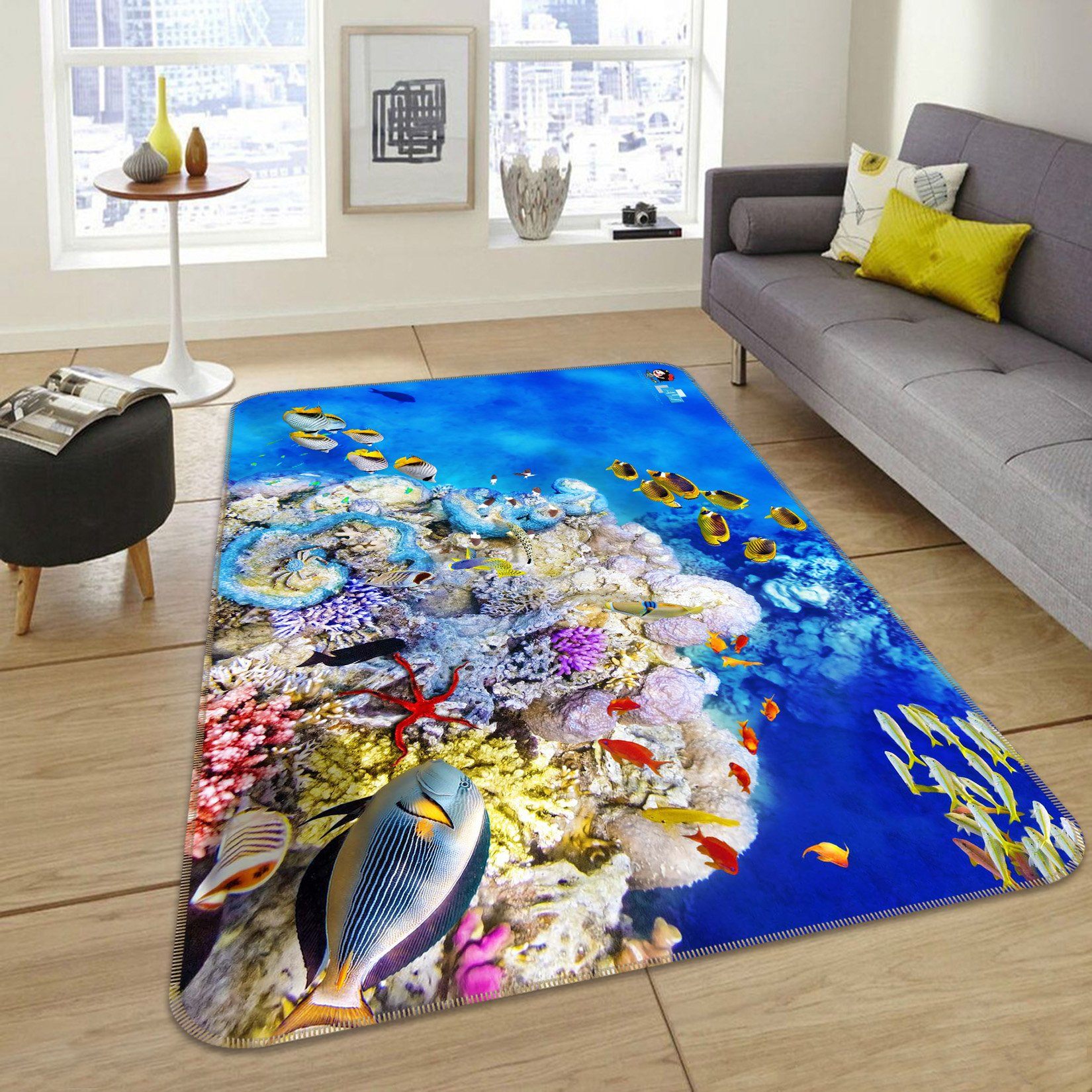 3D Coral Fish 445 Non Slip Rug Mat Mat AJ Creativity Home 