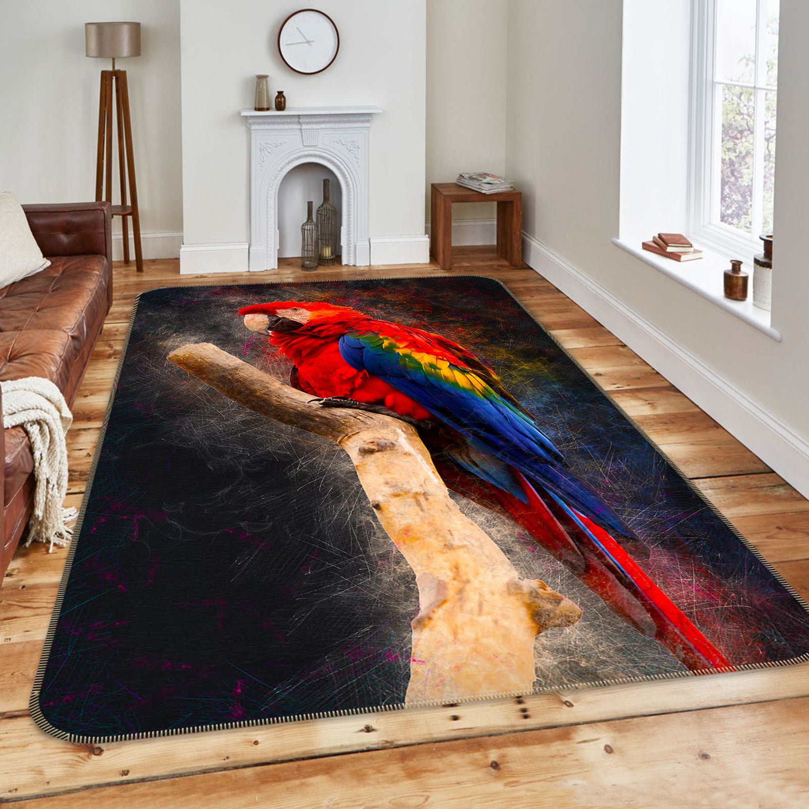 3D Parrot 82174 Animal Non Slip Rug Mat