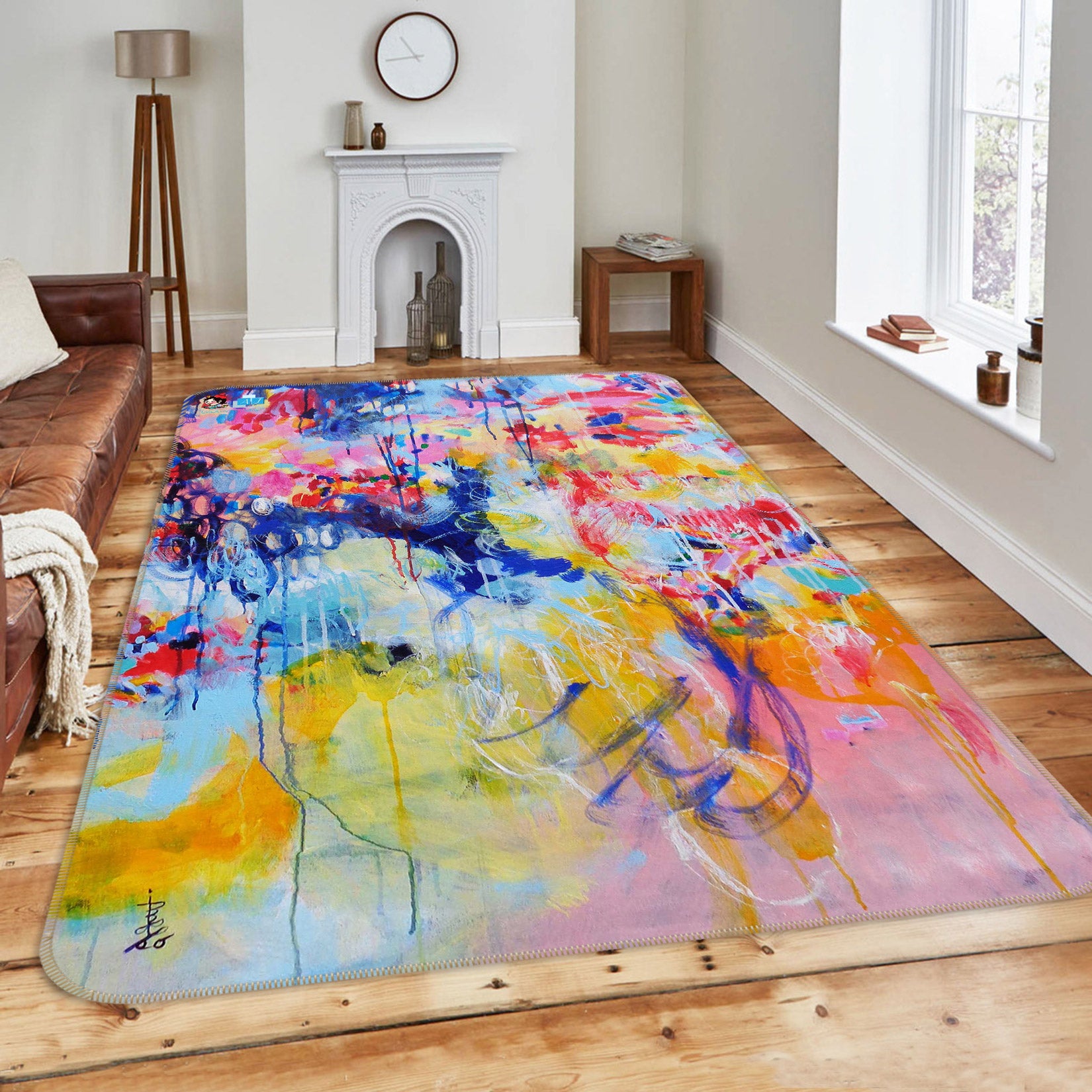 3D Colorful Paint Splash 123154 Misako Chida Rug Non Slip Rug Mat