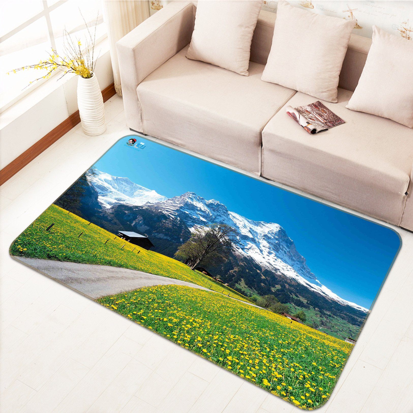 3D Snow Mountain 671 Non Slip Rug Mat Mat AJ Creativity Home 