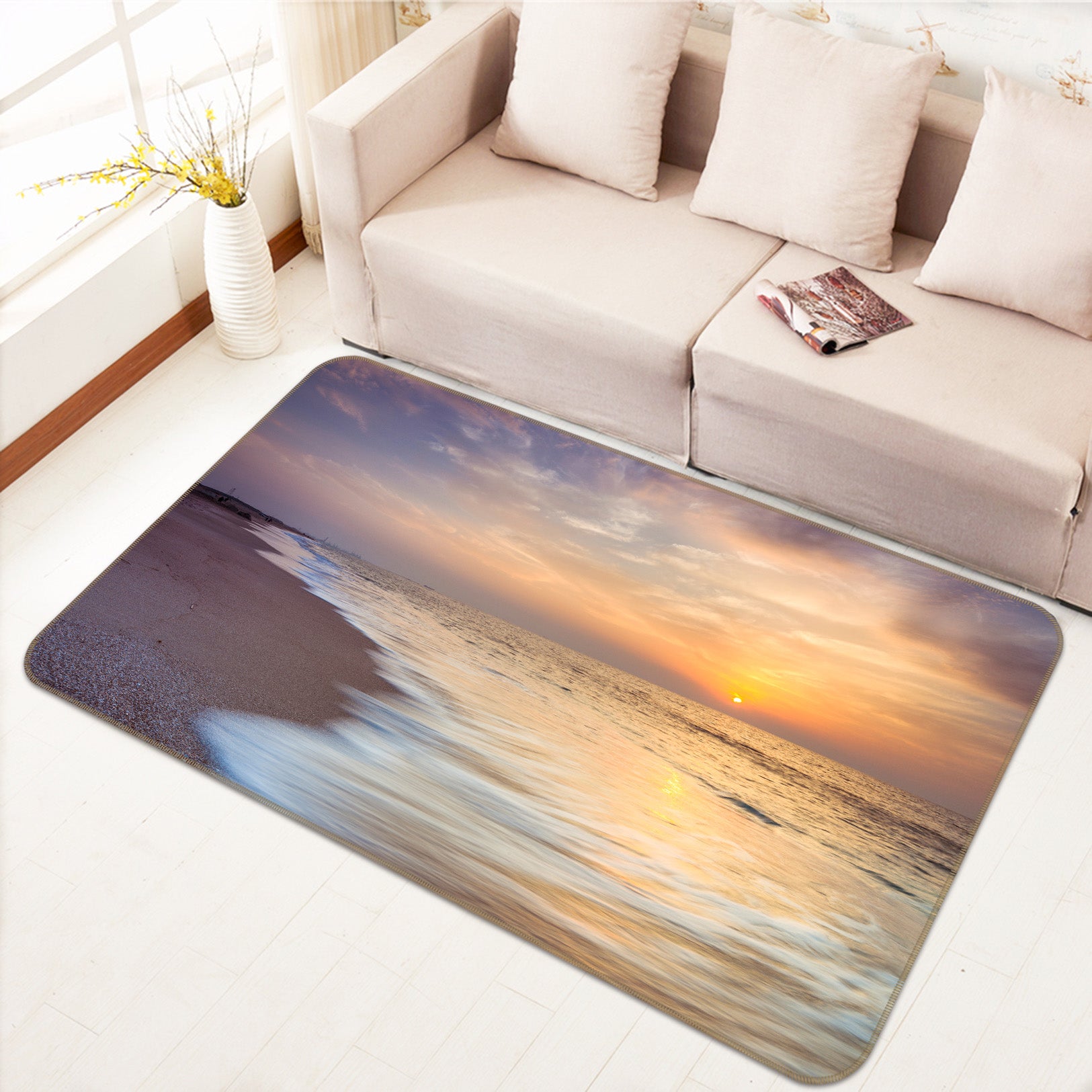 3D Seaside 83241 Assaf Frank Rug Non Slip Rug Mat