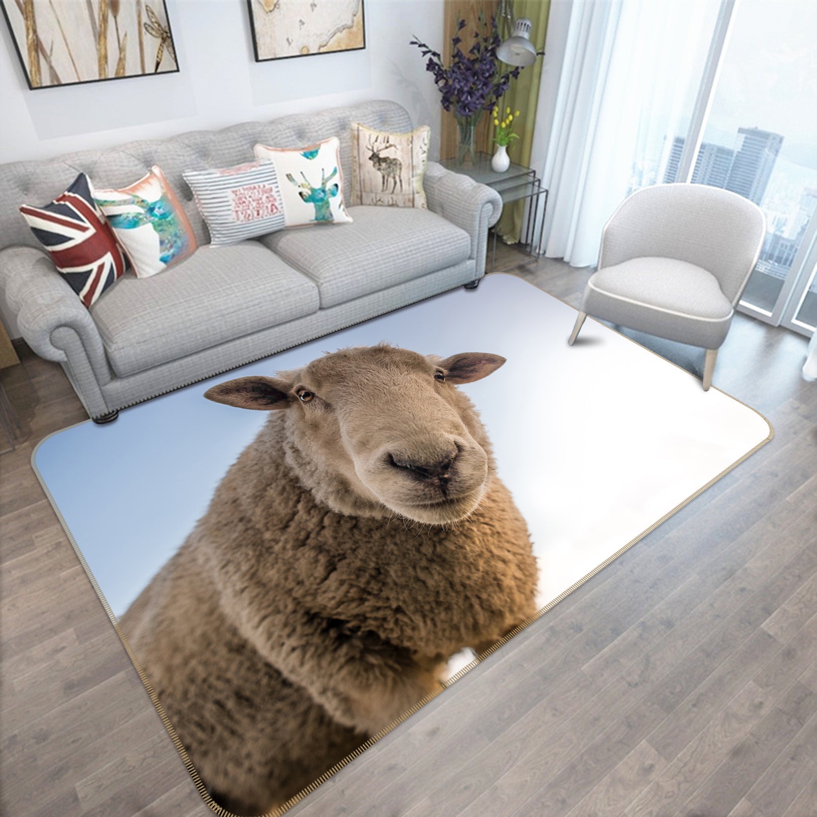 3D Sheep 82149 Animal Non Slip Rug Mat