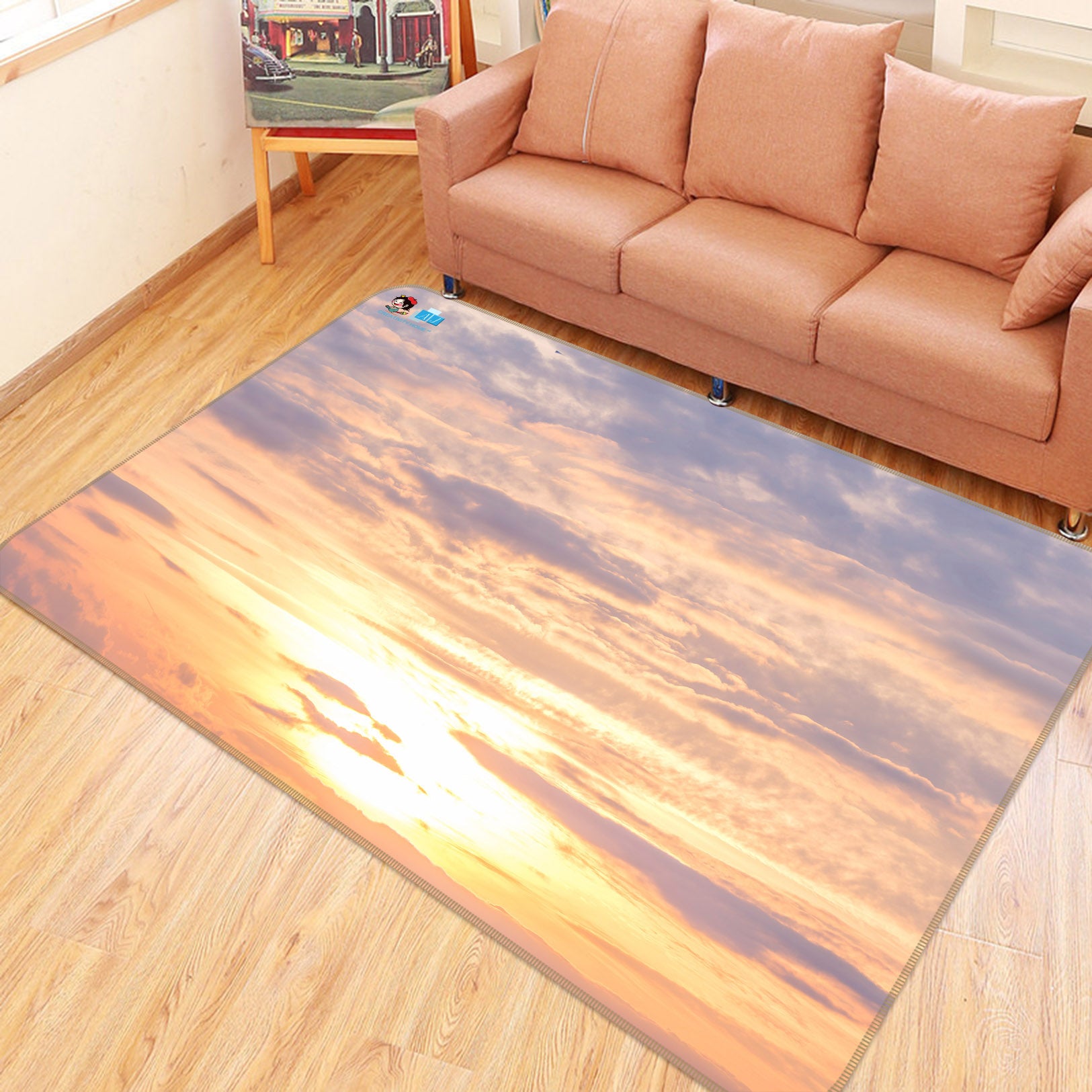 3D Beautiful Sky 6791 Assaf Frank Rug Non Slip Rug Mat