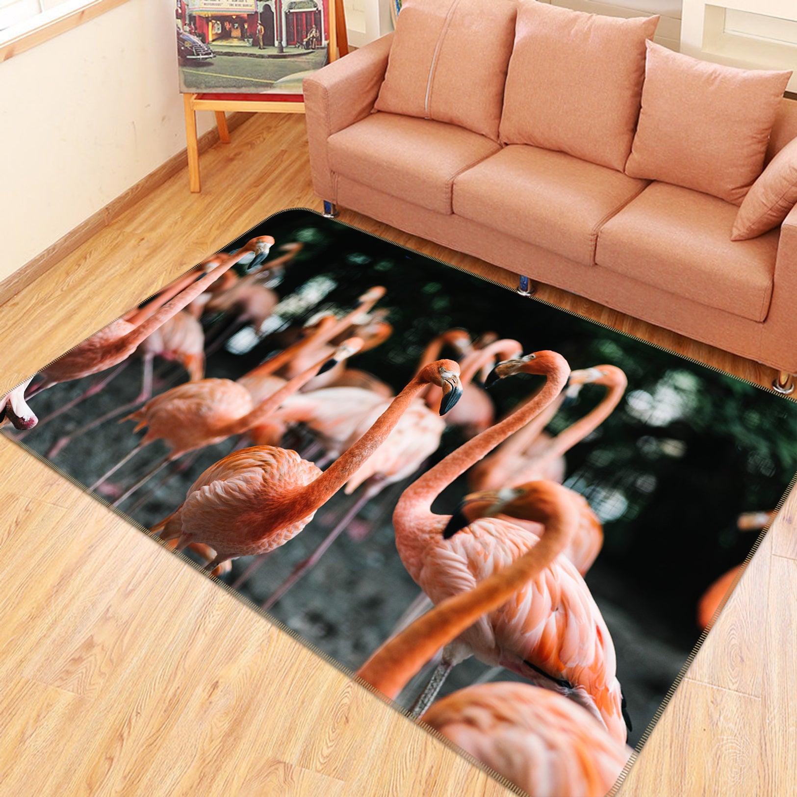 3D Group Flamingo 82106 Animal Non Slip Rug Mat