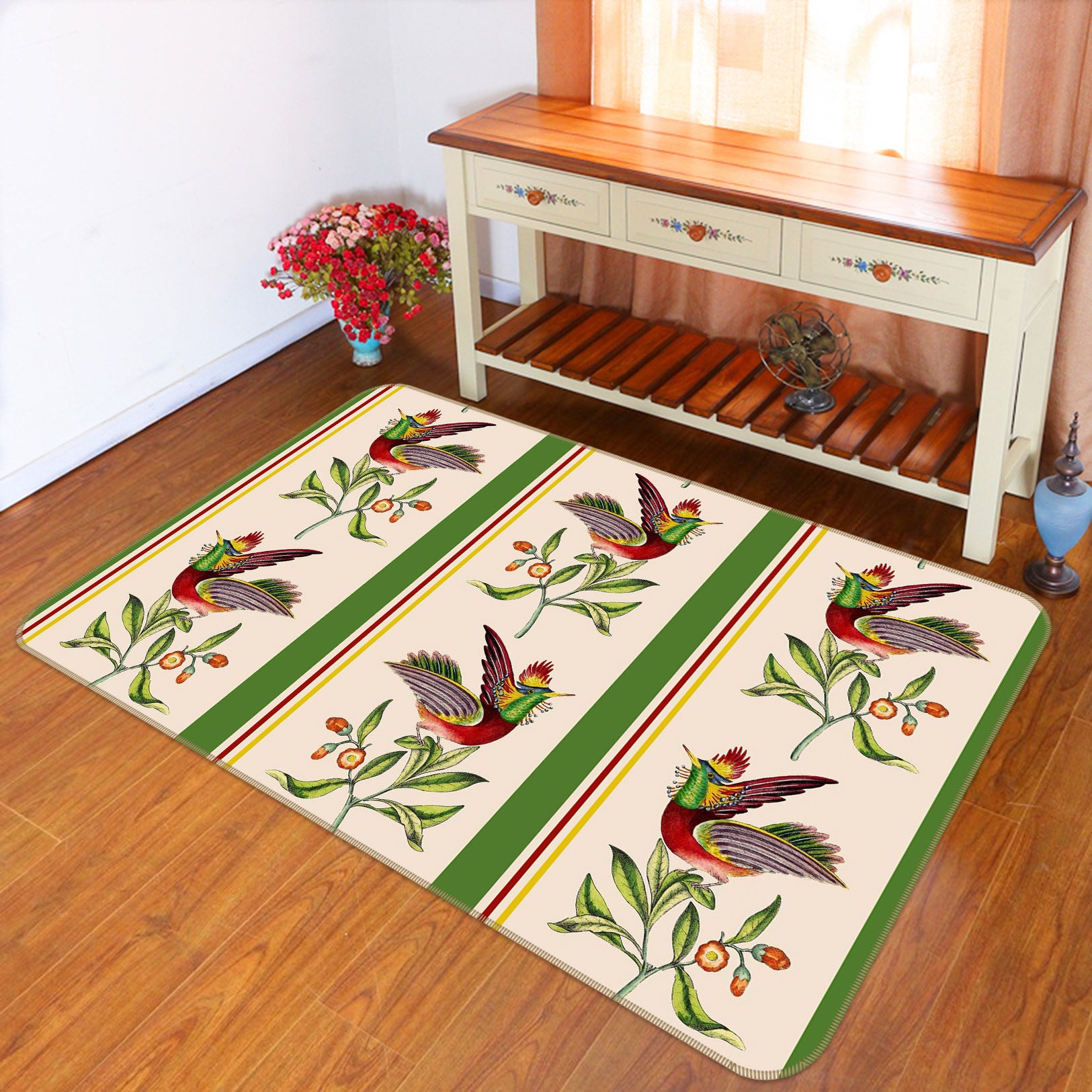 3D Leaf Dance 167 Uta Naumann Rug Non Slip Rug Mat