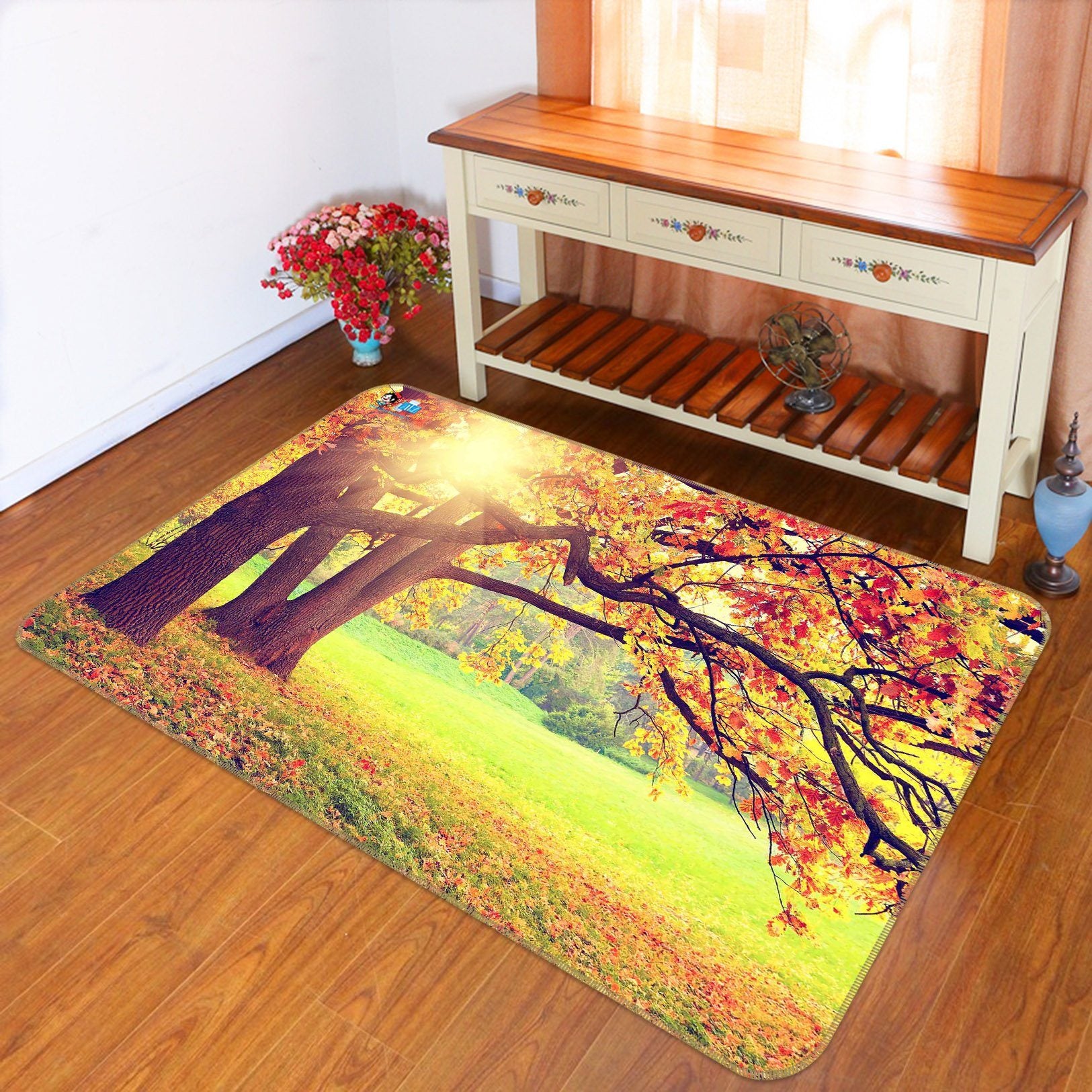 3D Sunlight Trunk 481 Non Slip Rug Mat Mat AJ Creativity Home 