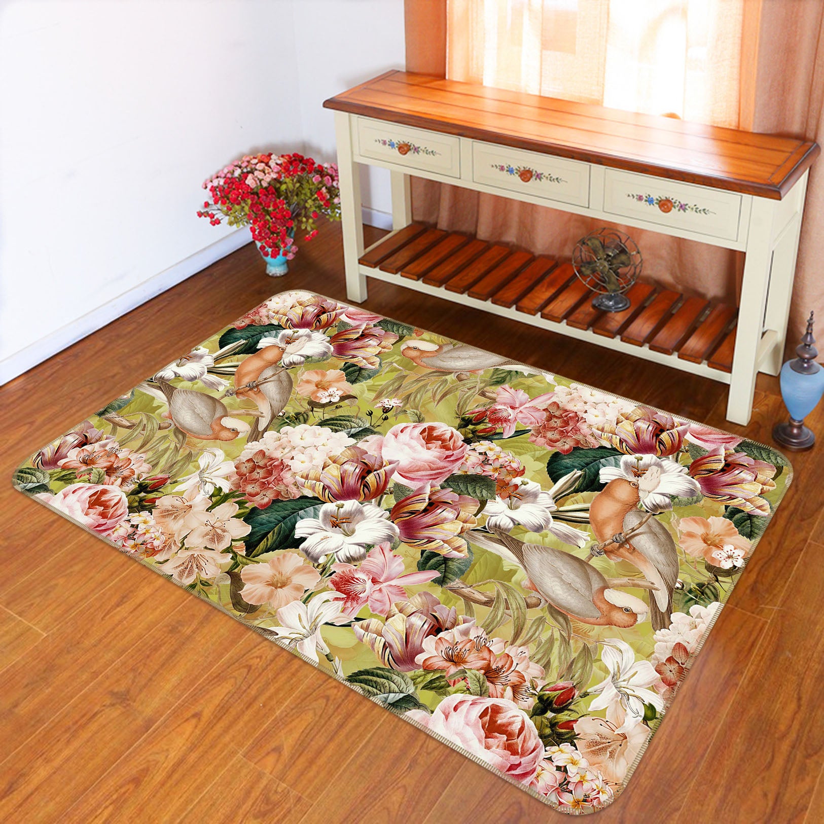 3D Painted Garden 118 Uta Naumann Rug Non Slip Rug Mat