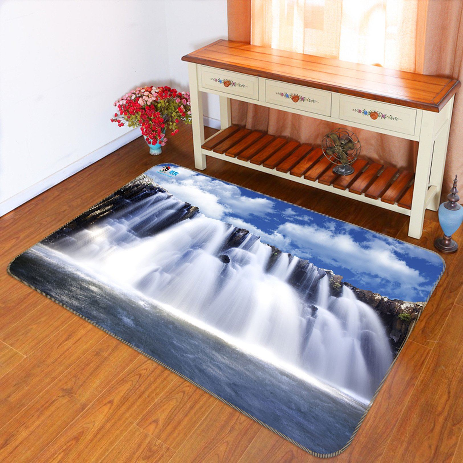 3D Waterfall Influx 429 Non Slip Rug Mat Mat AJ Creativity Home 