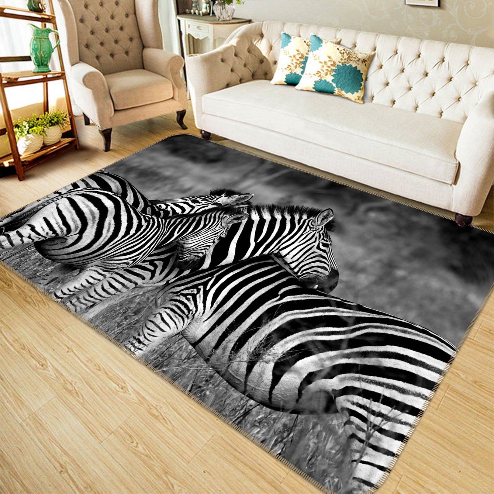 3D Zebra 82170 Animal Non Slip Rug Mat