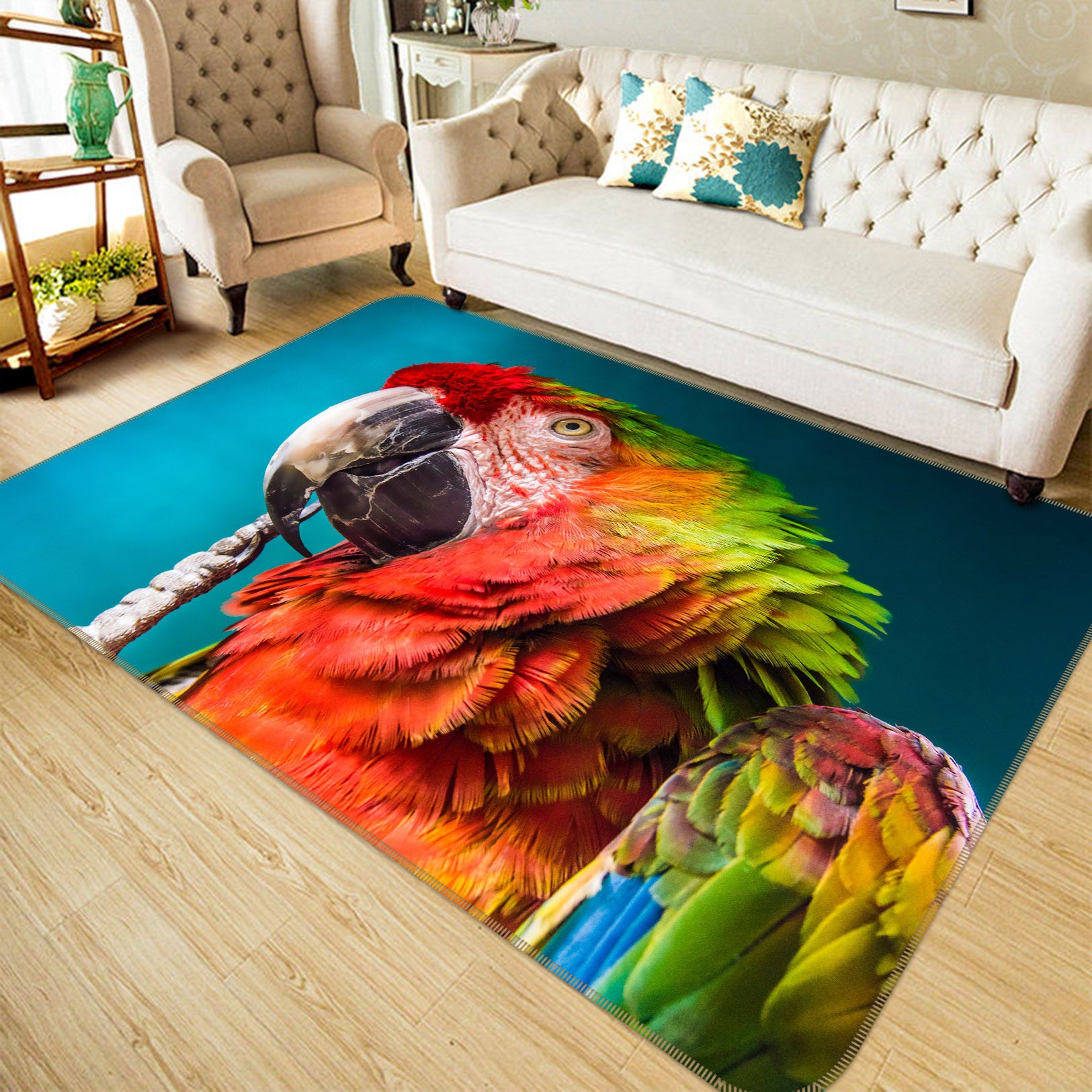 3D Parrot 68200 Animal Non Slip Rug Mat