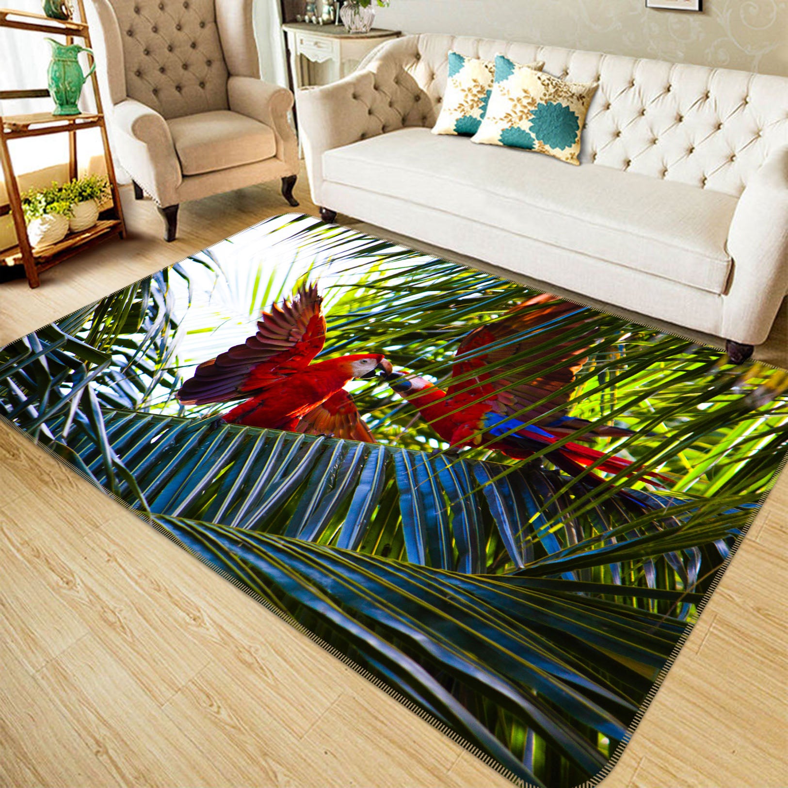 3D Tree Parrot 68201 Animal Non Slip Rug Mat