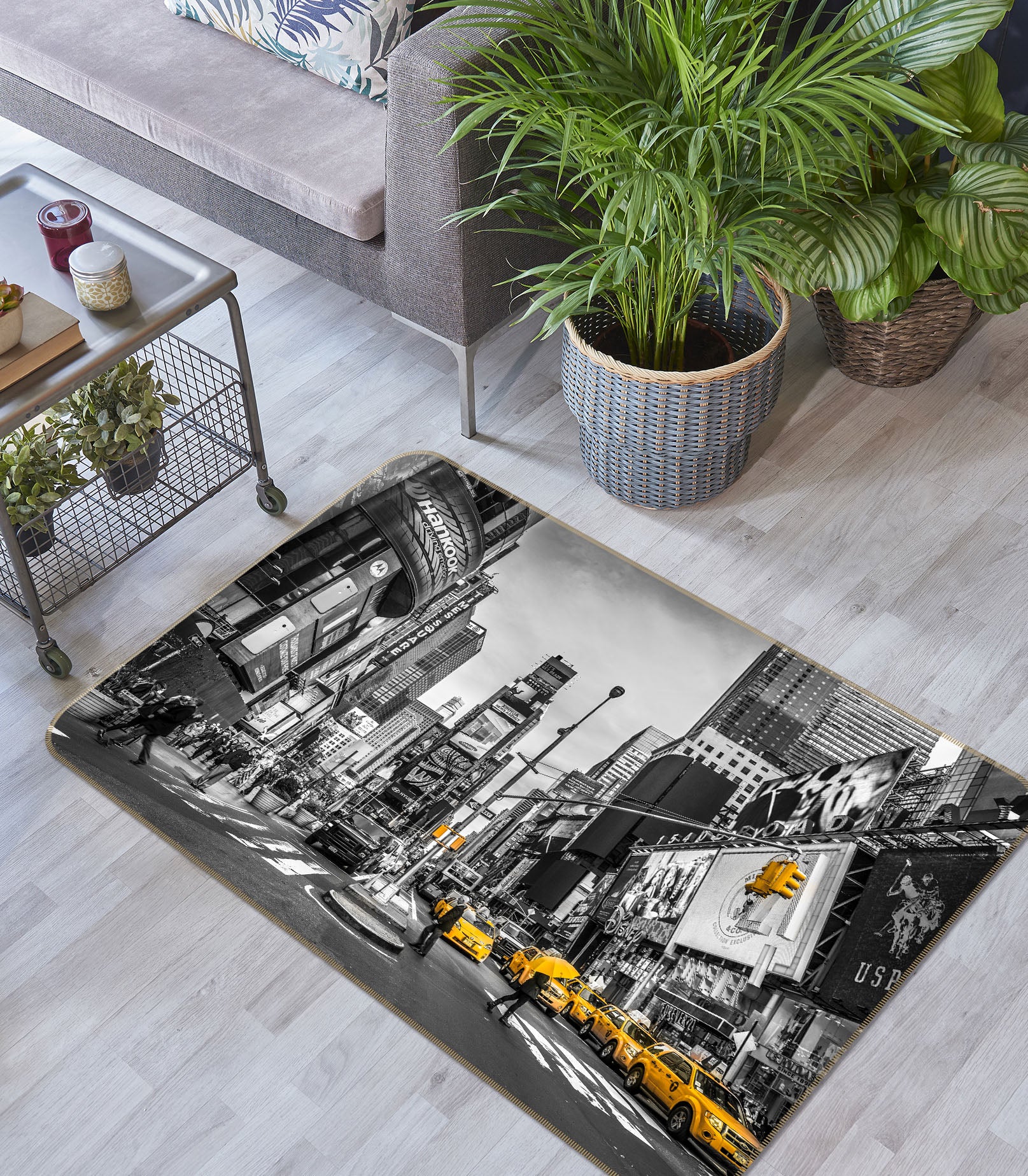 3D New York 83230 Assaf Frank Rug Non Slip Rug Mat