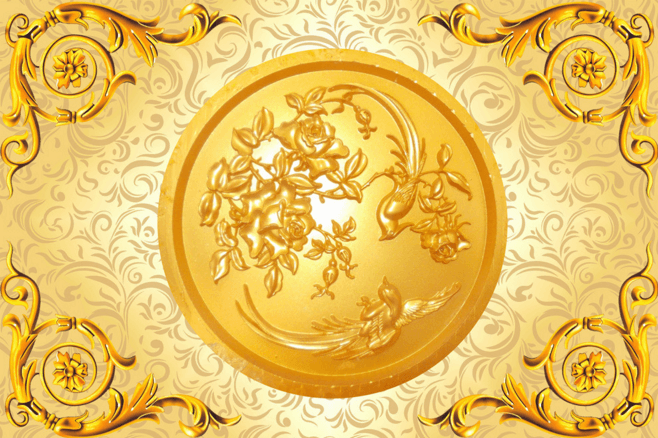 Golden Pattern Wallpaper AJ Wallpaper 2 