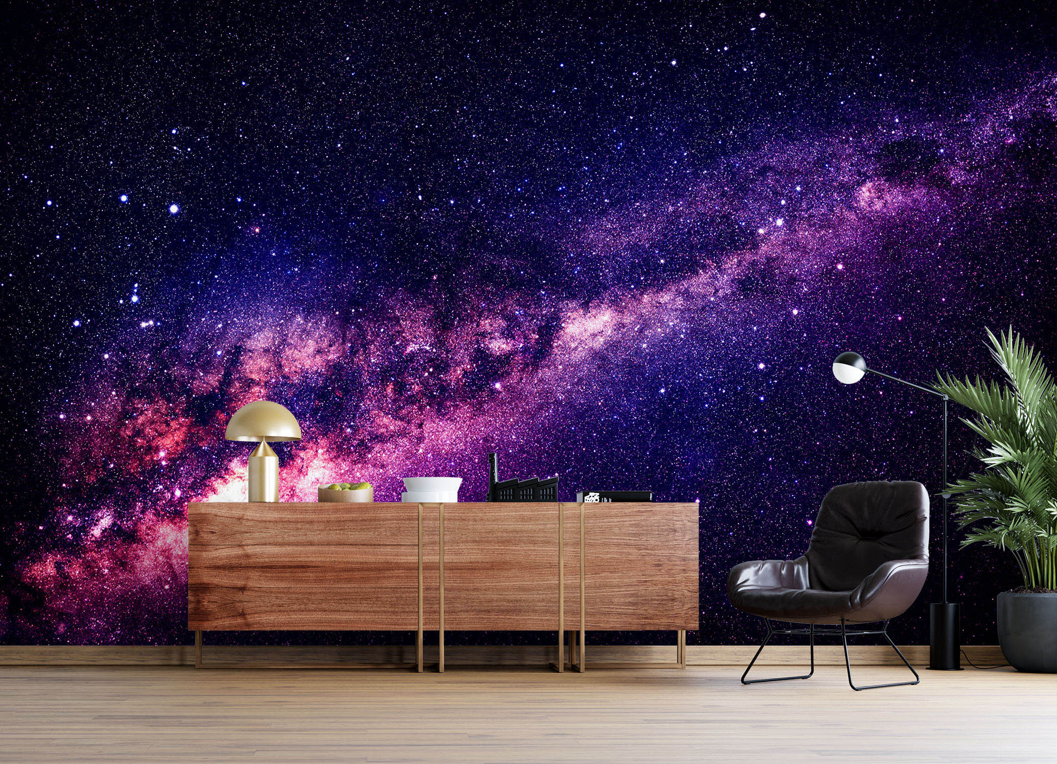 3D Purple Starry Sky 58157 Wall Murals