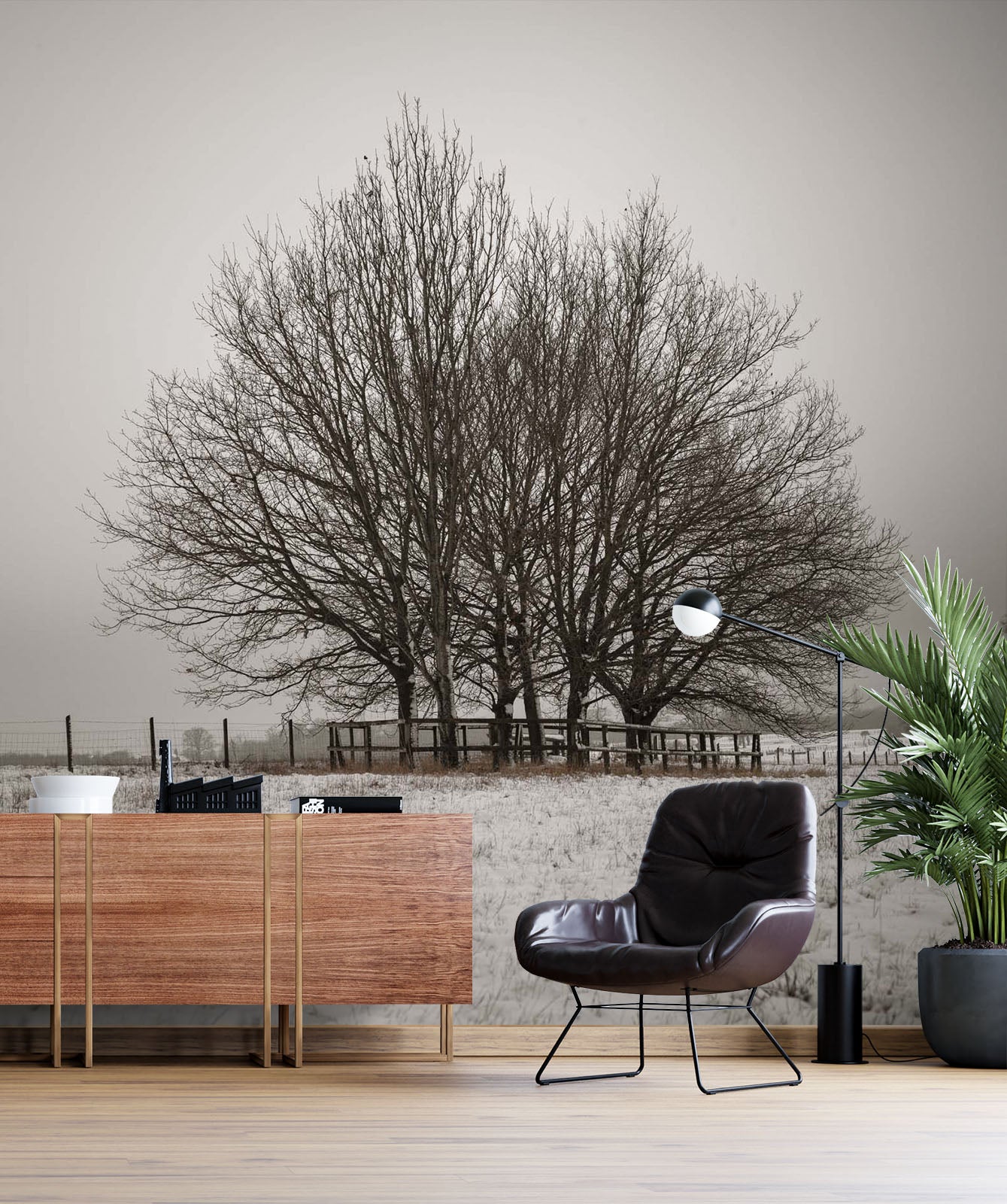 3D Snowy Dead Tree 040 Assaf Frank Wall Mural Wall Murals