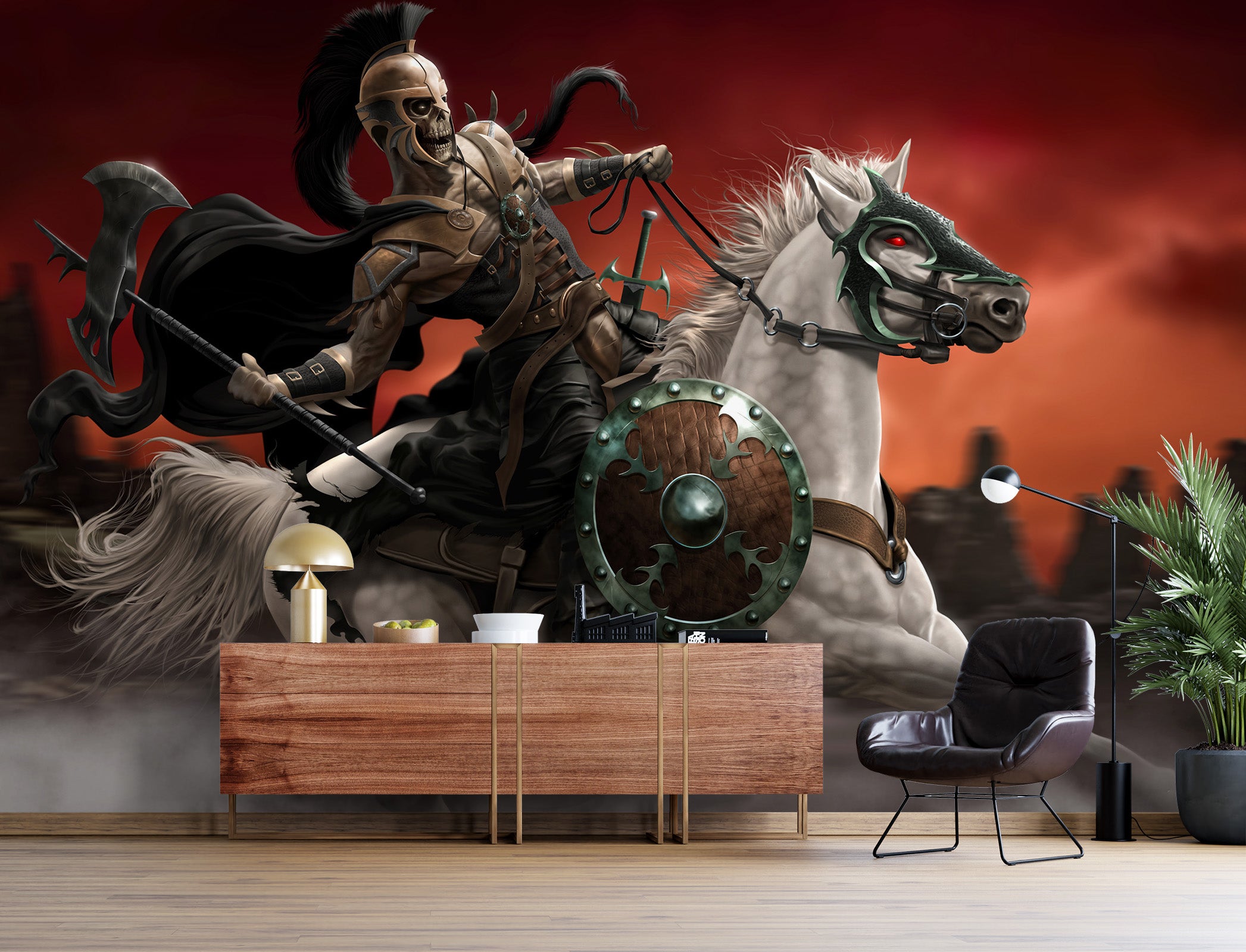 3D Knight Horse 5006 Tom Wood Wall Mural Wall Murals