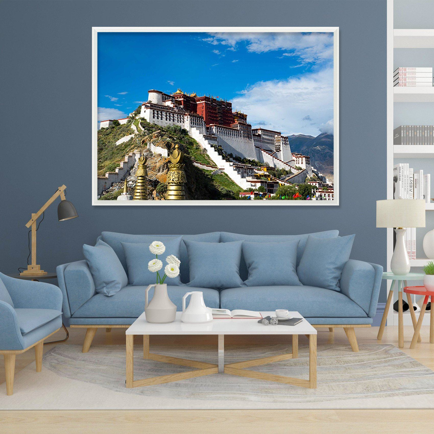 3D Above The Palace 188 Fake Framed Print Painting Wallpaper AJ Creativity Home 