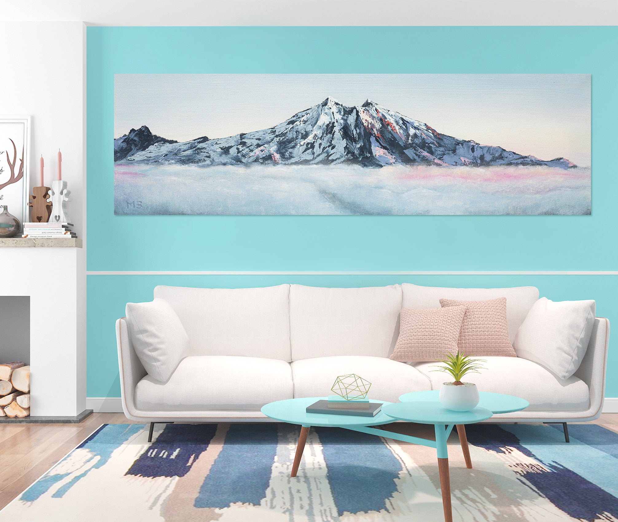 3D Snow Mountain 1804 Marina Zotova Wall Sticker