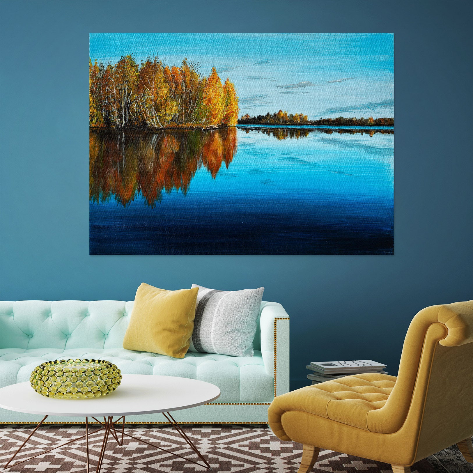 3D Woods Lake 1805 Marina Zotova Wall Sticker