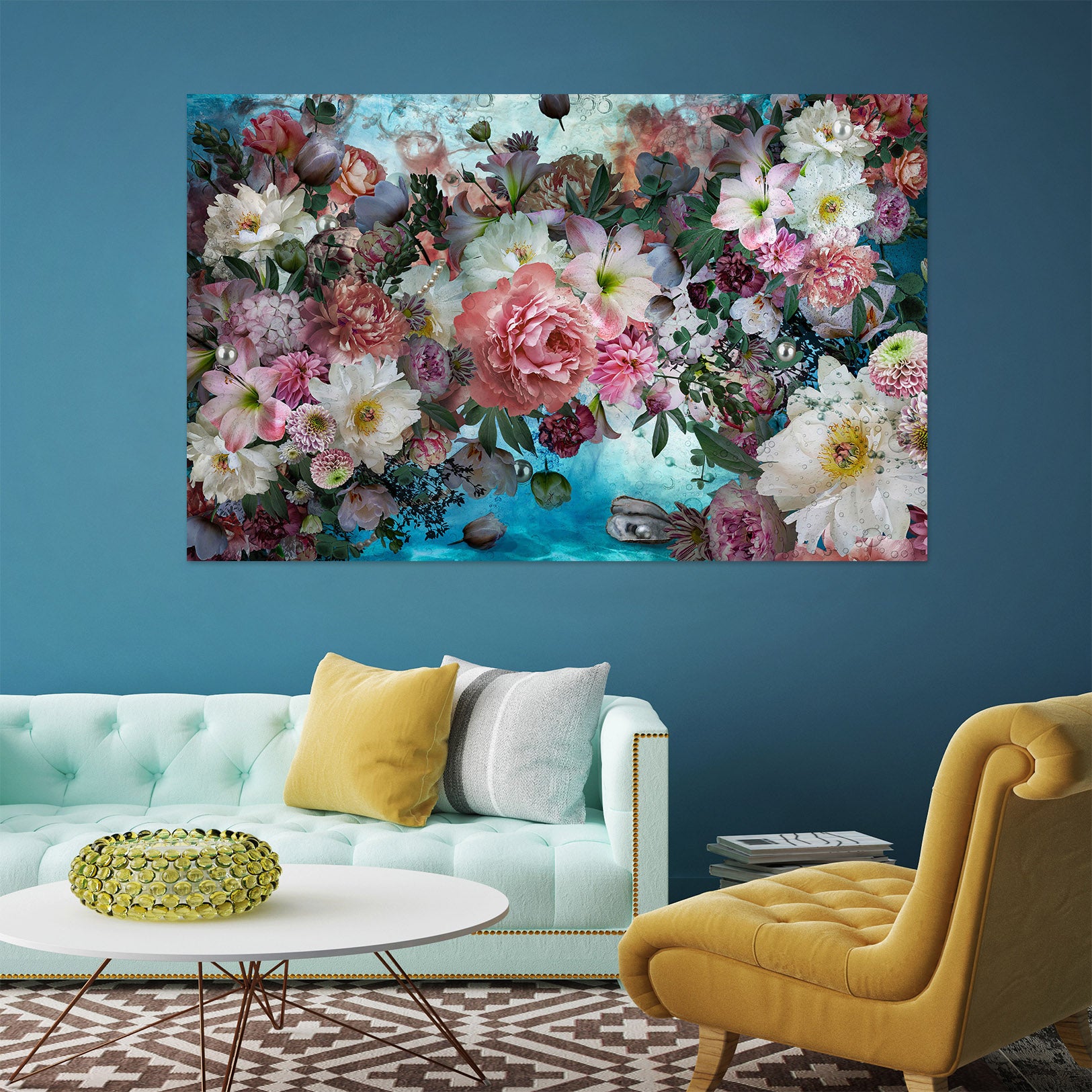 3D Pink Flower 4003 Beth Sheridan Wall Sticker