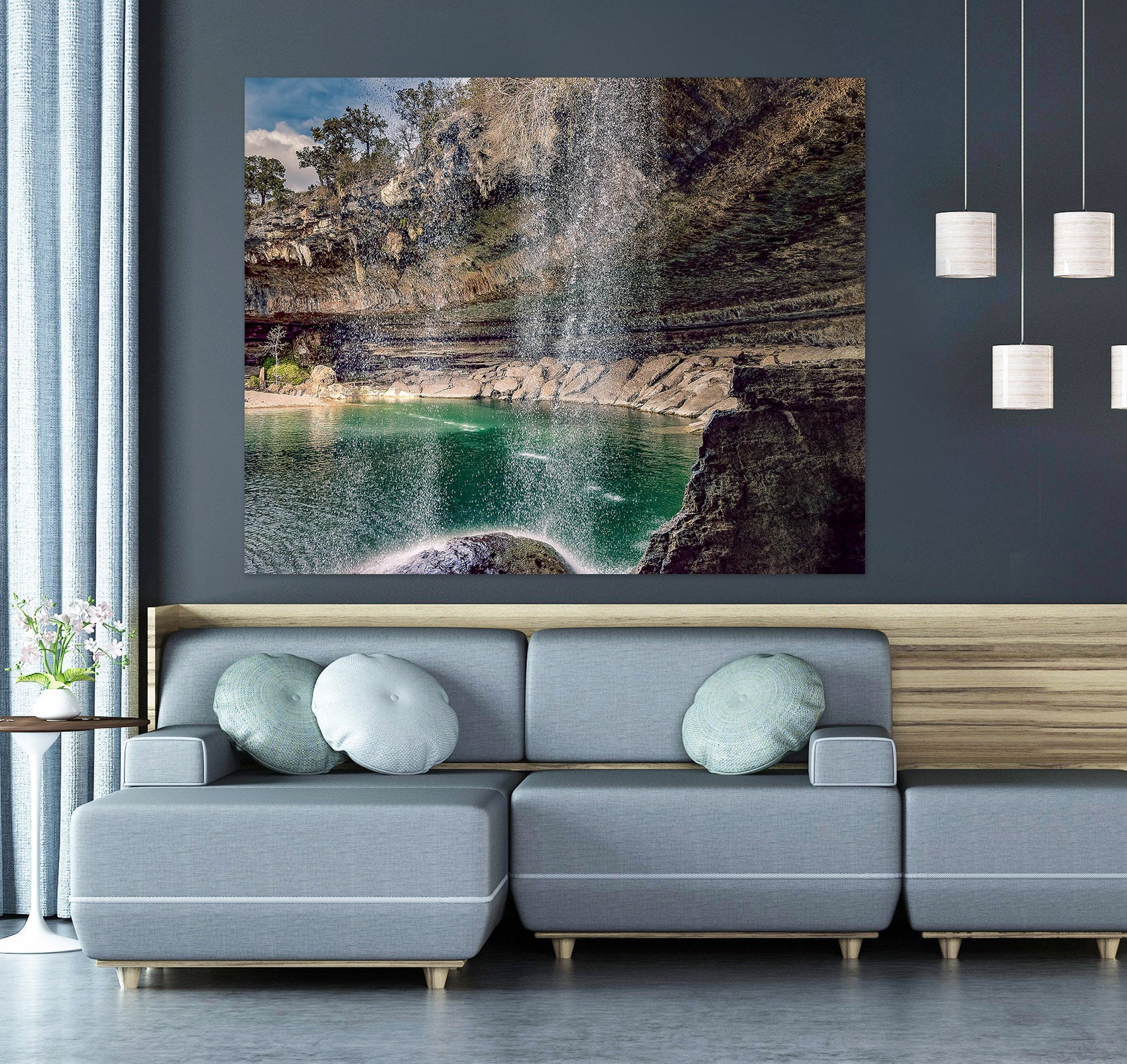 3D Waterfall Lake 4018 Beth Sheridan Wall Sticker