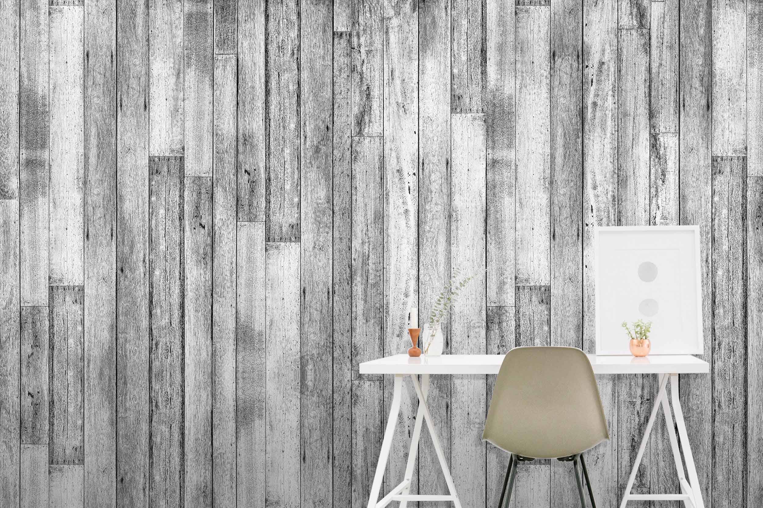 3D Grey Wooden Wall 44 Wall Murals Wallpaper AJ Wallpaper 2 