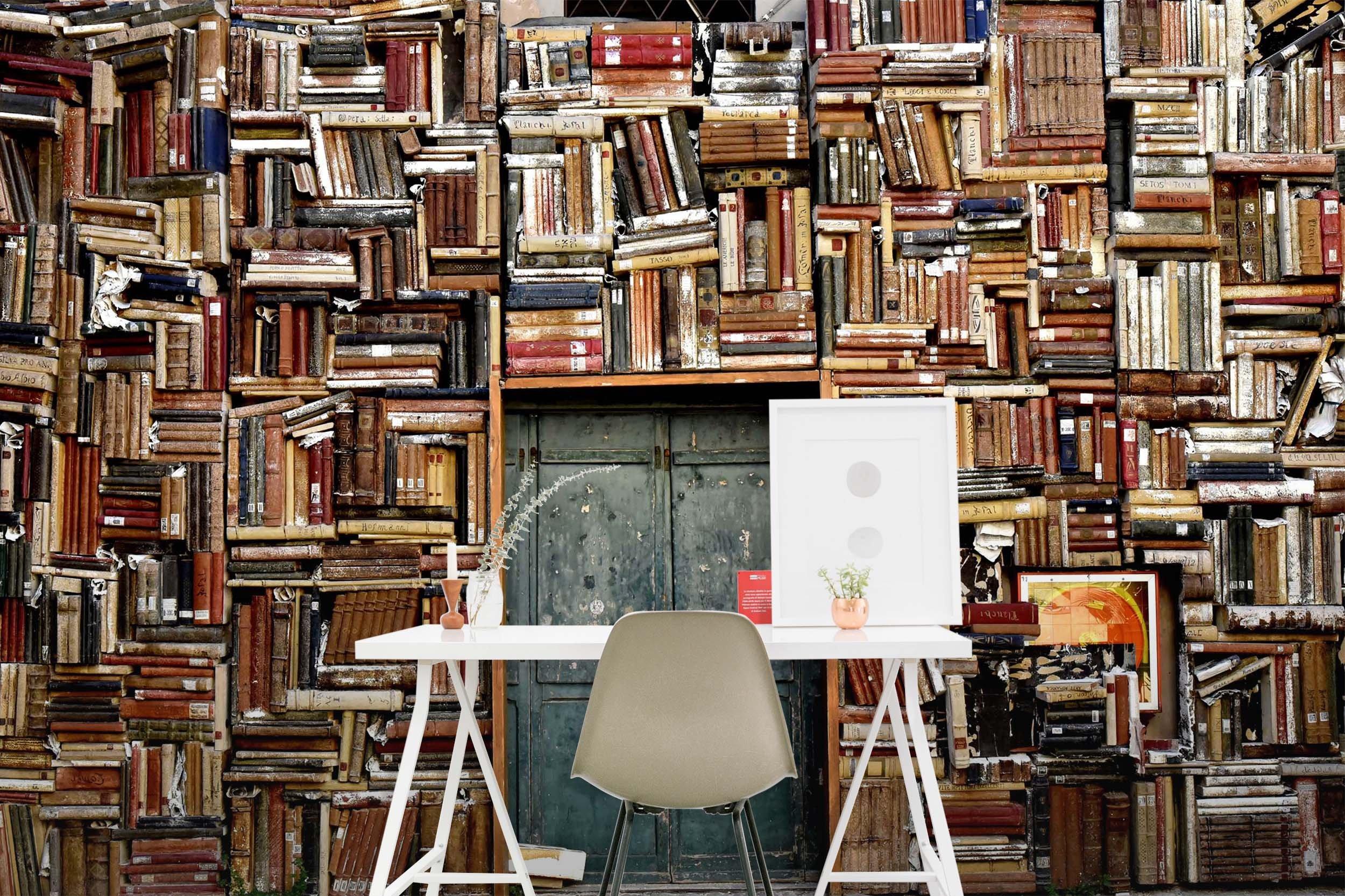 3D Book Door Old Book 038 Wall Murals Wallpaper AJ Wallpaper 2 