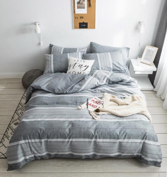 3D Light Gray Bars 14049 Bed Pillowcases Quilt