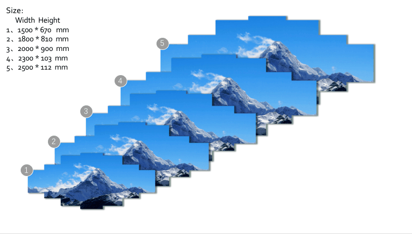 3D Distant Mountain 109 Unframed Print Wallpaper Wallpaper AJ Wallpaper 