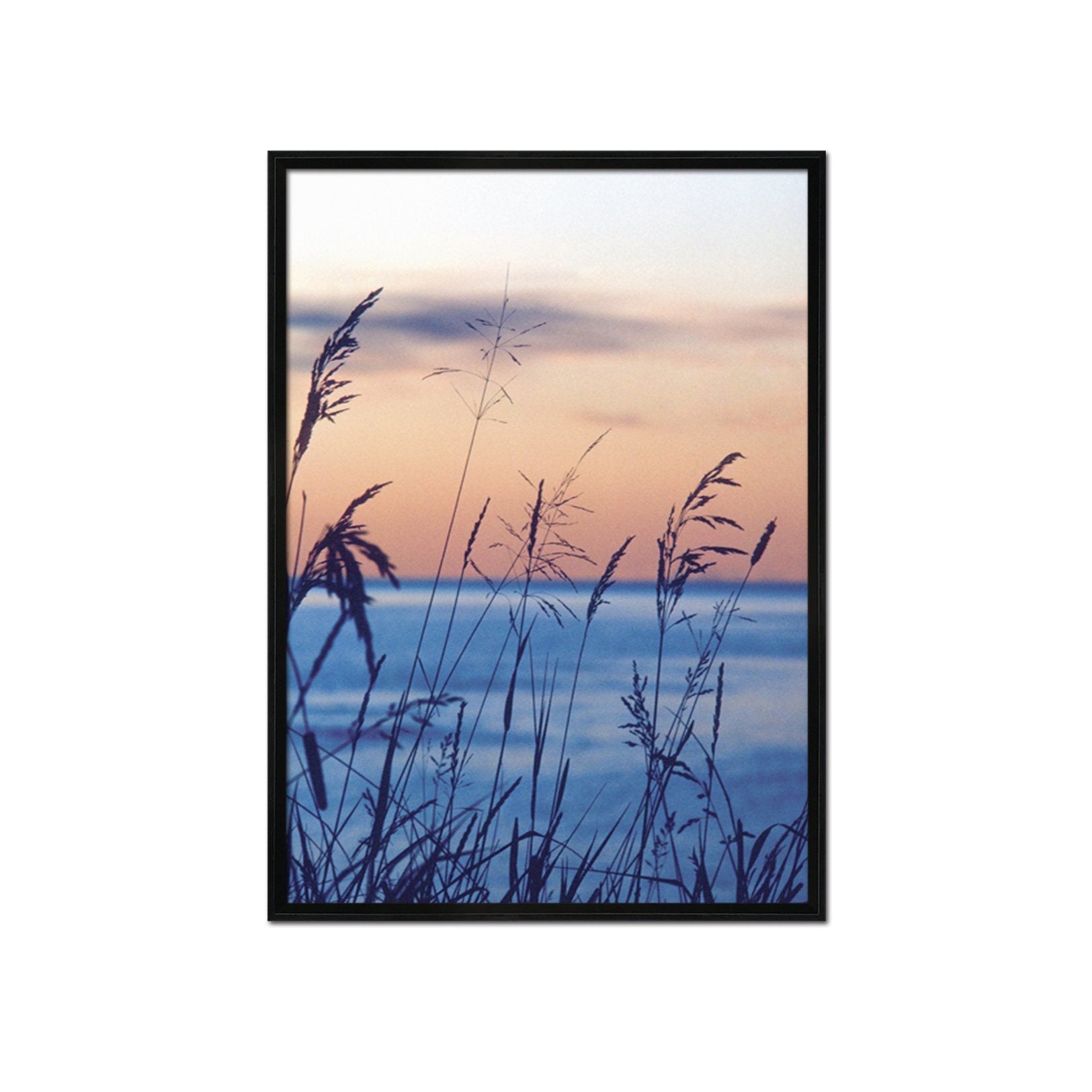 3D Lakeside Grass 011 Fake Framed Print Painting Wallpaper AJ Creativity Home 